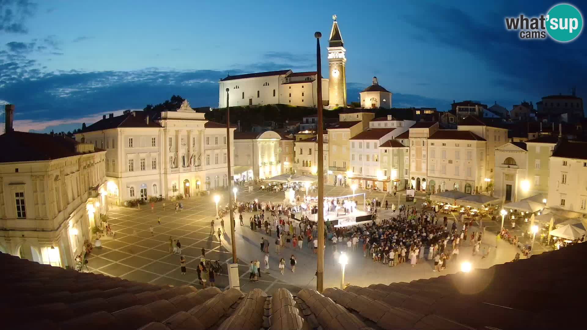 Live Webcam Piran – Tartini square – Art Hotel
