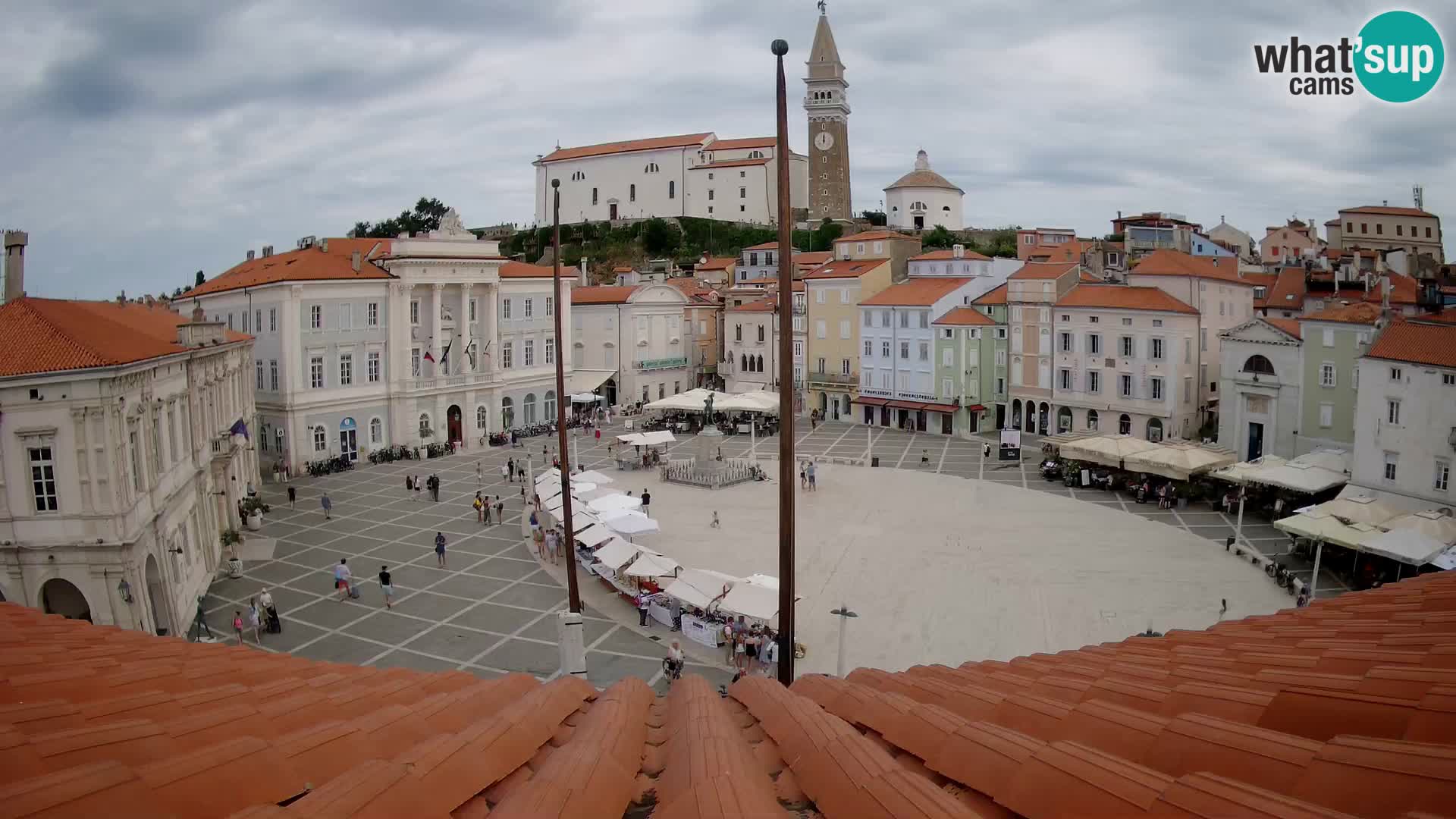 Webcam Piran – Plaza Tartini “Mestna Kavarna”