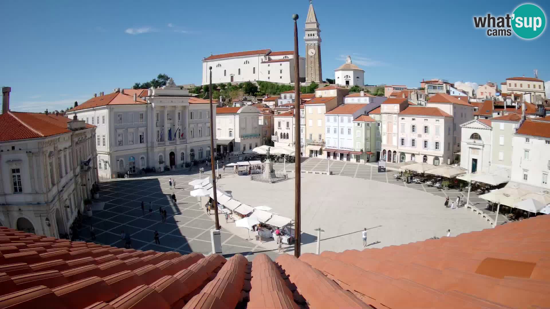 Webcam Piran – Tartini platz – Art Hotel Tartini
