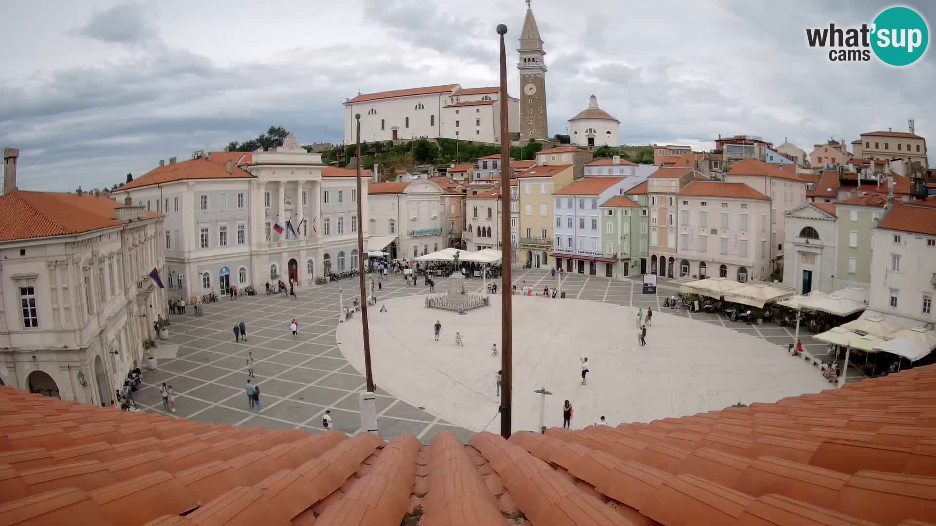 Webcam Pirano – Piazza Tartini dalla “Mestna Kavarna”