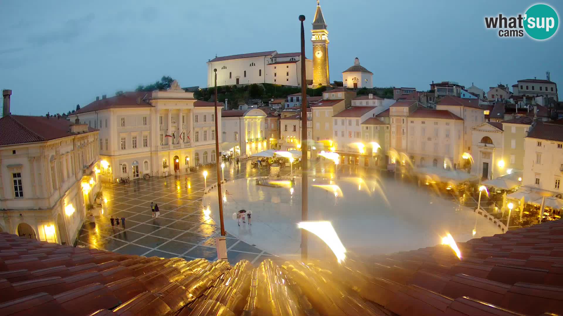 Webcam Pirano – Piazza Tartini dalla “Mestna Kavarna”