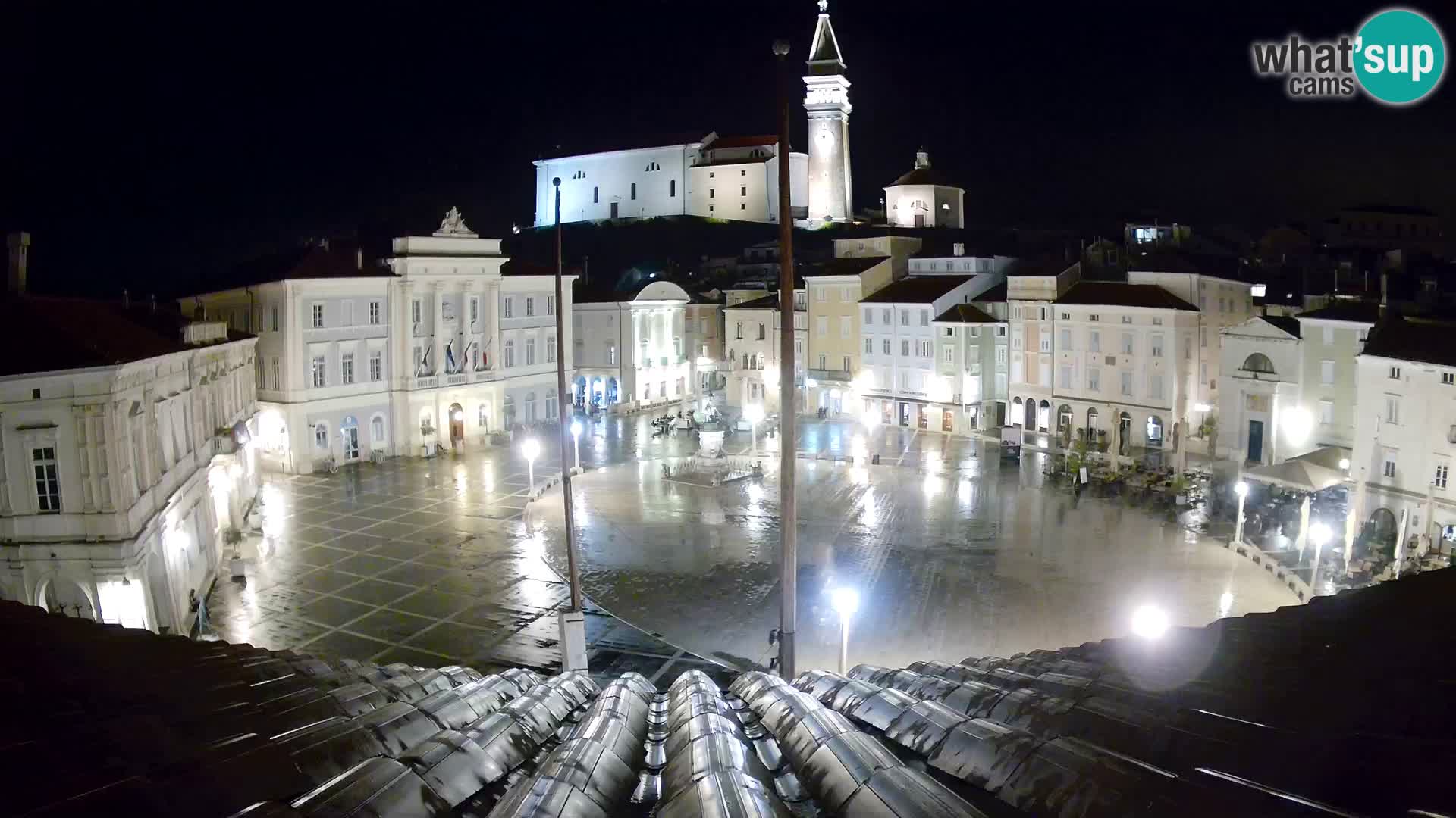 Webcam Pirano – Piazza Tartini dalla “Mestna Kavarna”