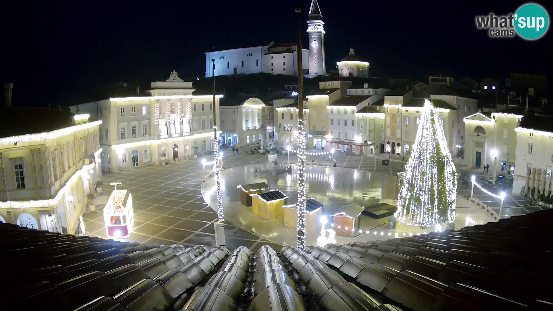Webcam Pirano – Piazza Tartini dalla “Mestna Kavarna”