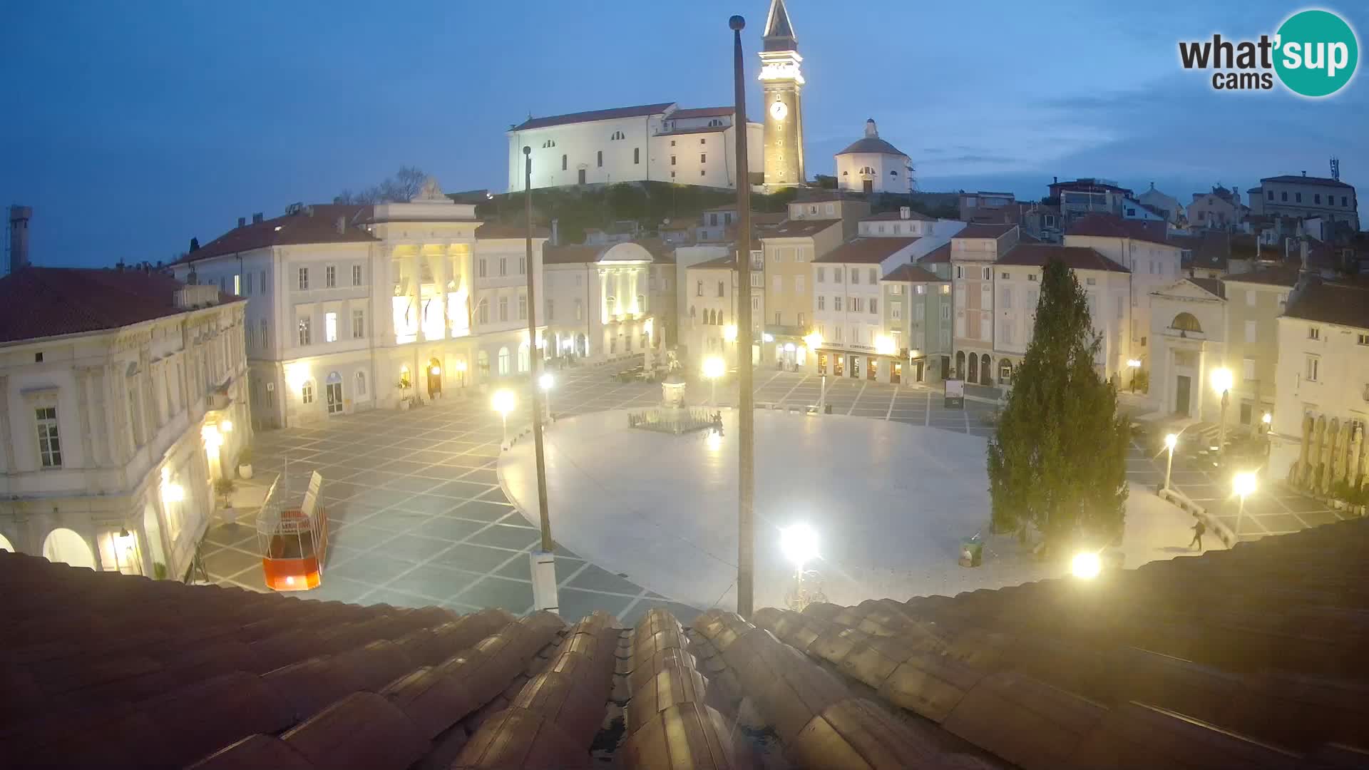 Webcam Live Piran – Carre Tartini “Mestna Kavarna”