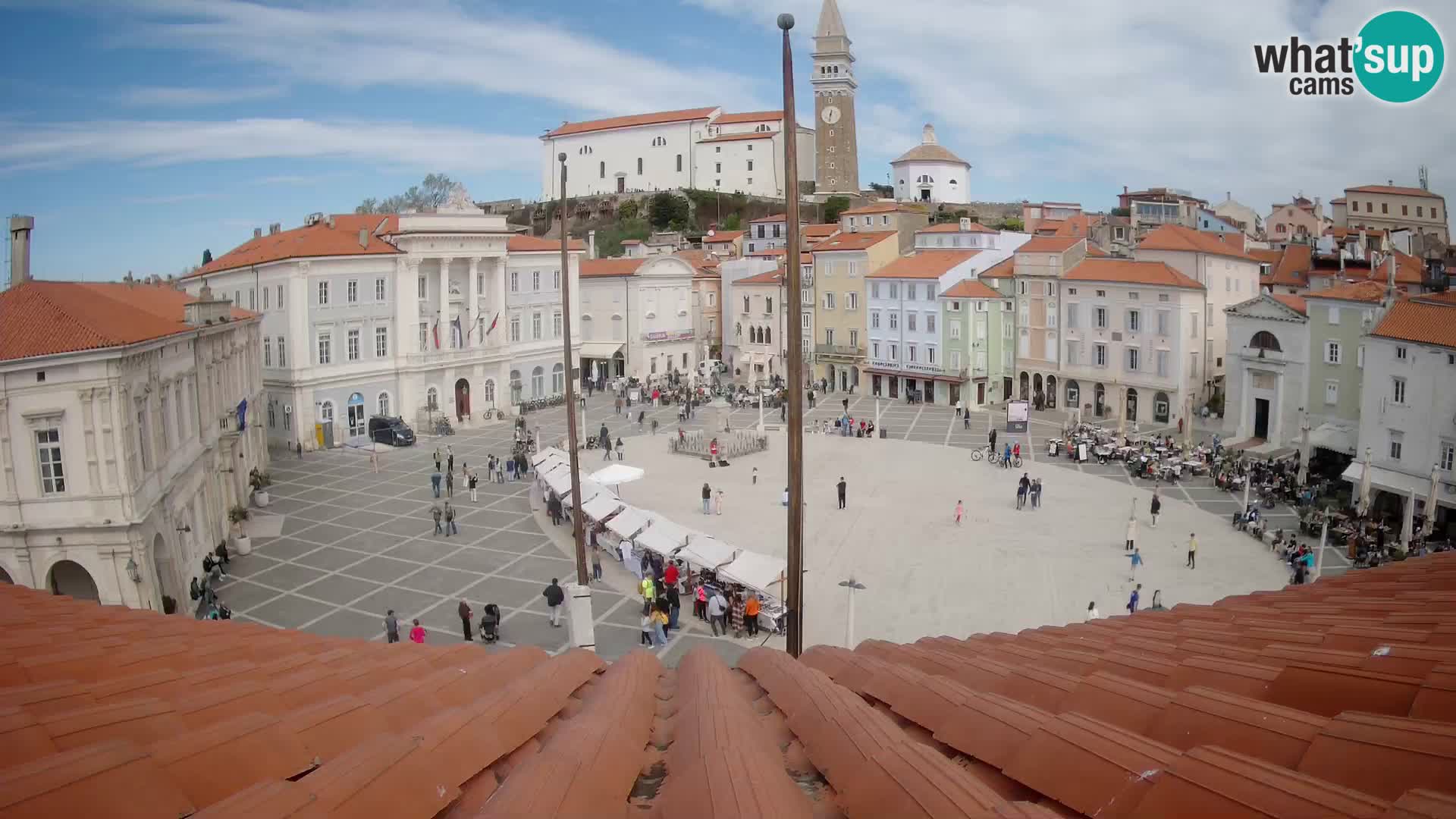 Kamera Piran v Živo – Tartinijev trg