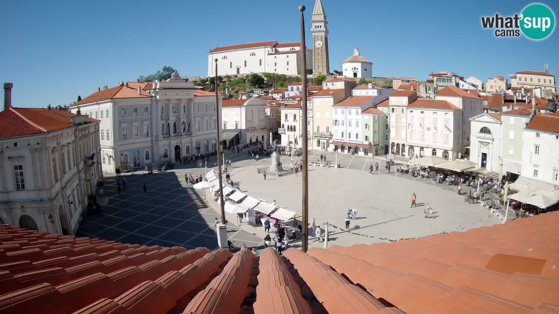Webcam Piran – Tartini platz – Art Hotel Tartini