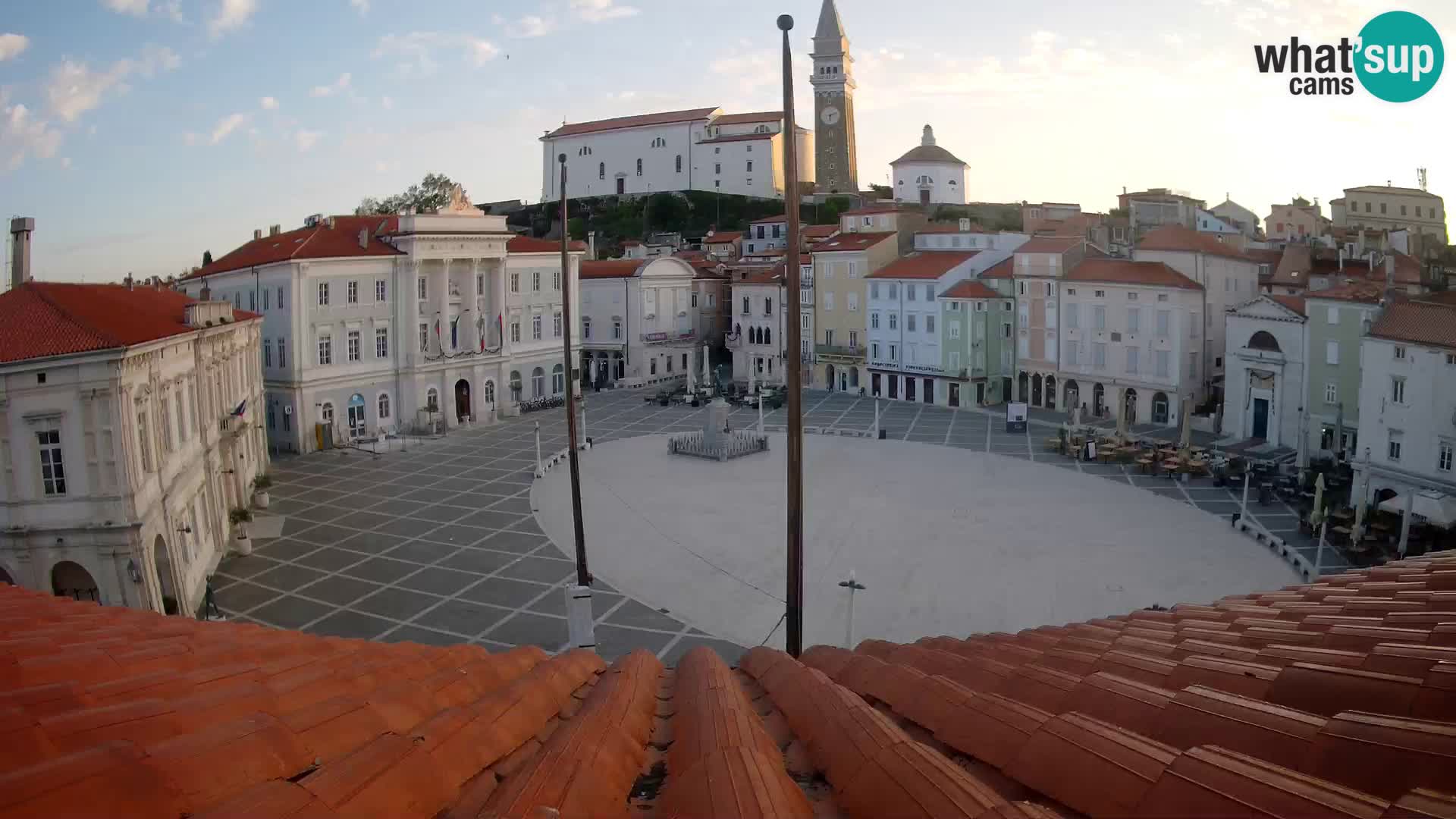 Live Webcam Piran – Tartini square – Art Hotel