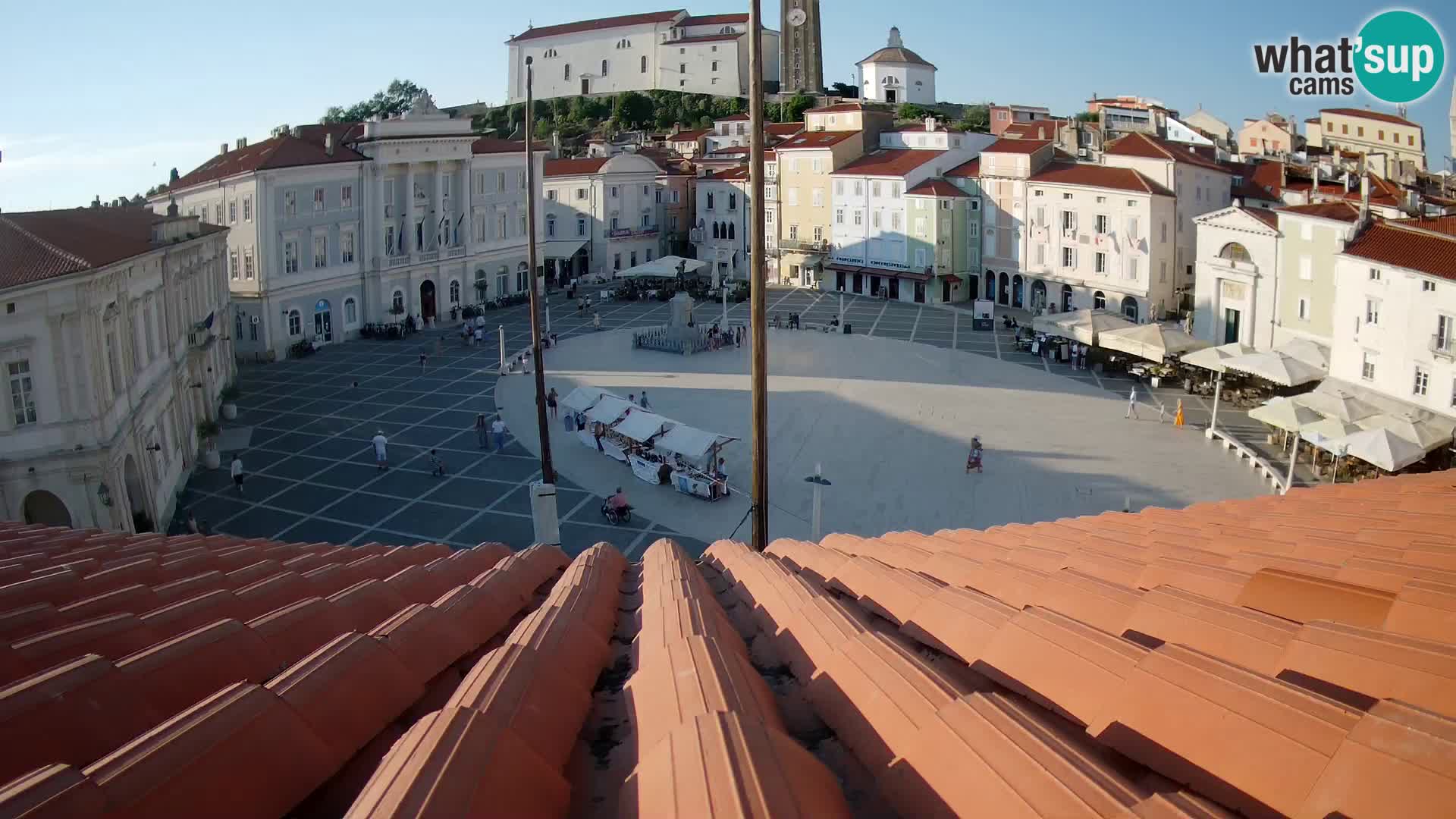 Live Webcam Piran – Tartini Square View
