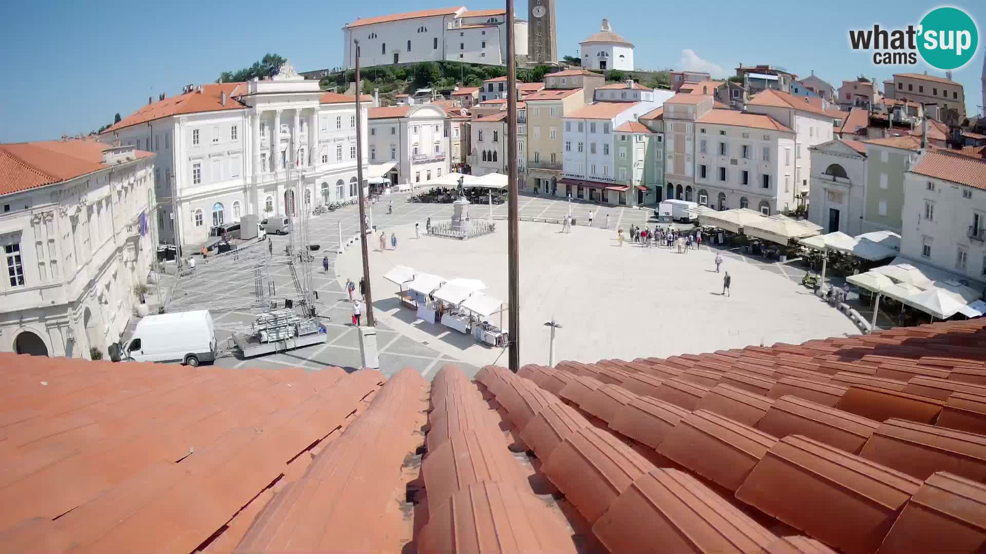 Webcam Place Tartini Piran – Vue en direct