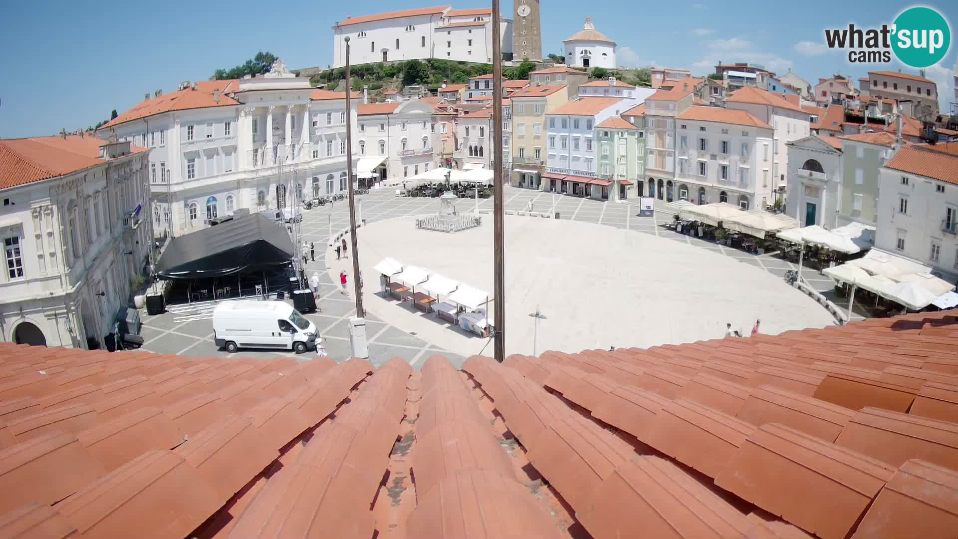 Webcam Plaza Tartini Piran – Vista en directo