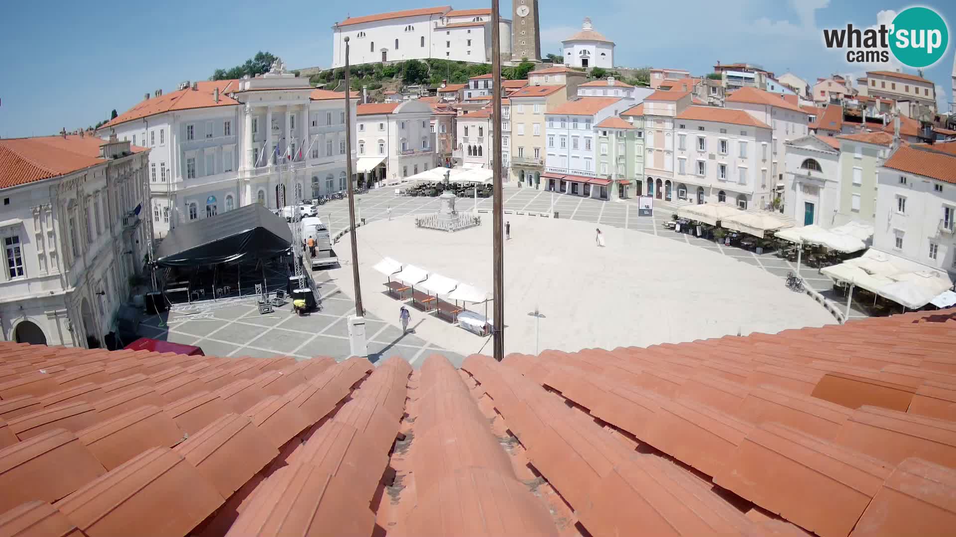 Web kamera Piran – pogled na Tartinijev trg uživo