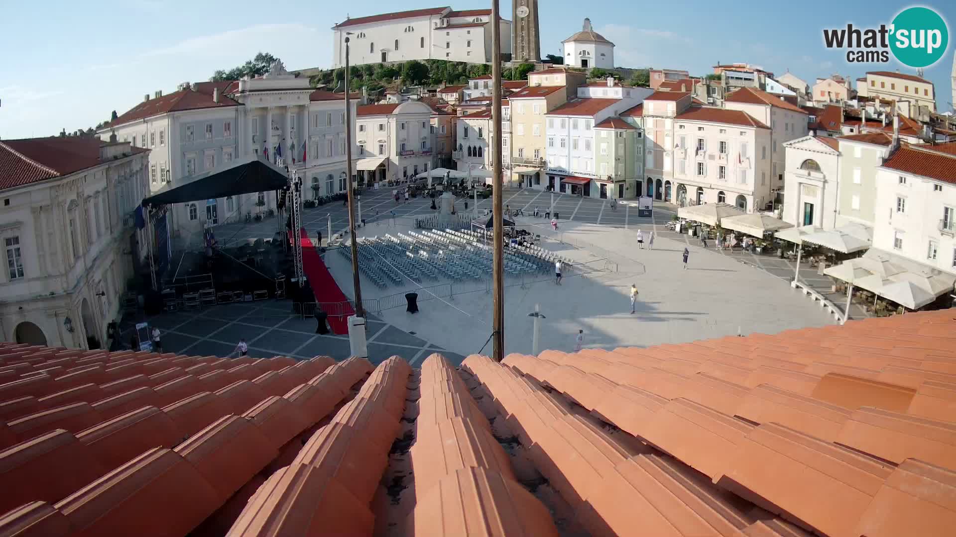 Live Webcam Piran – Tartini Square View