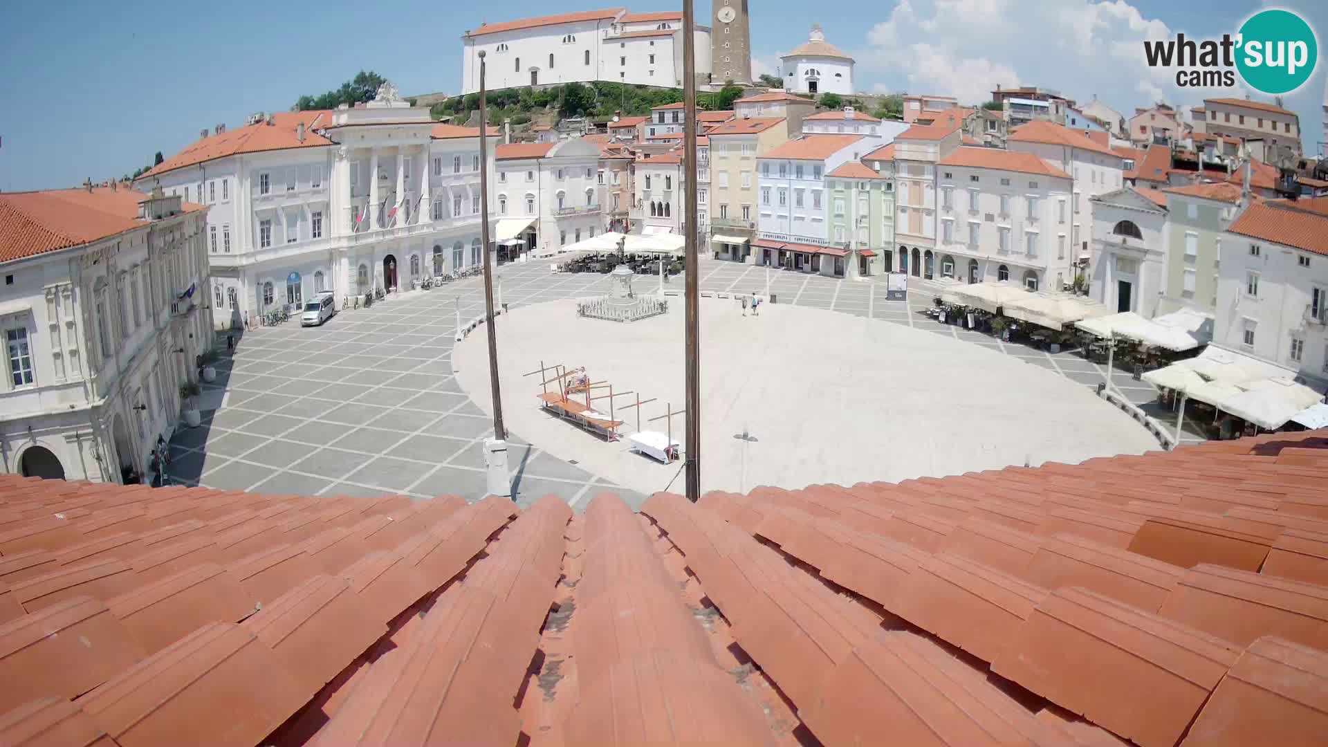 Webcam Plaza Tartini Piran – Vista en directo