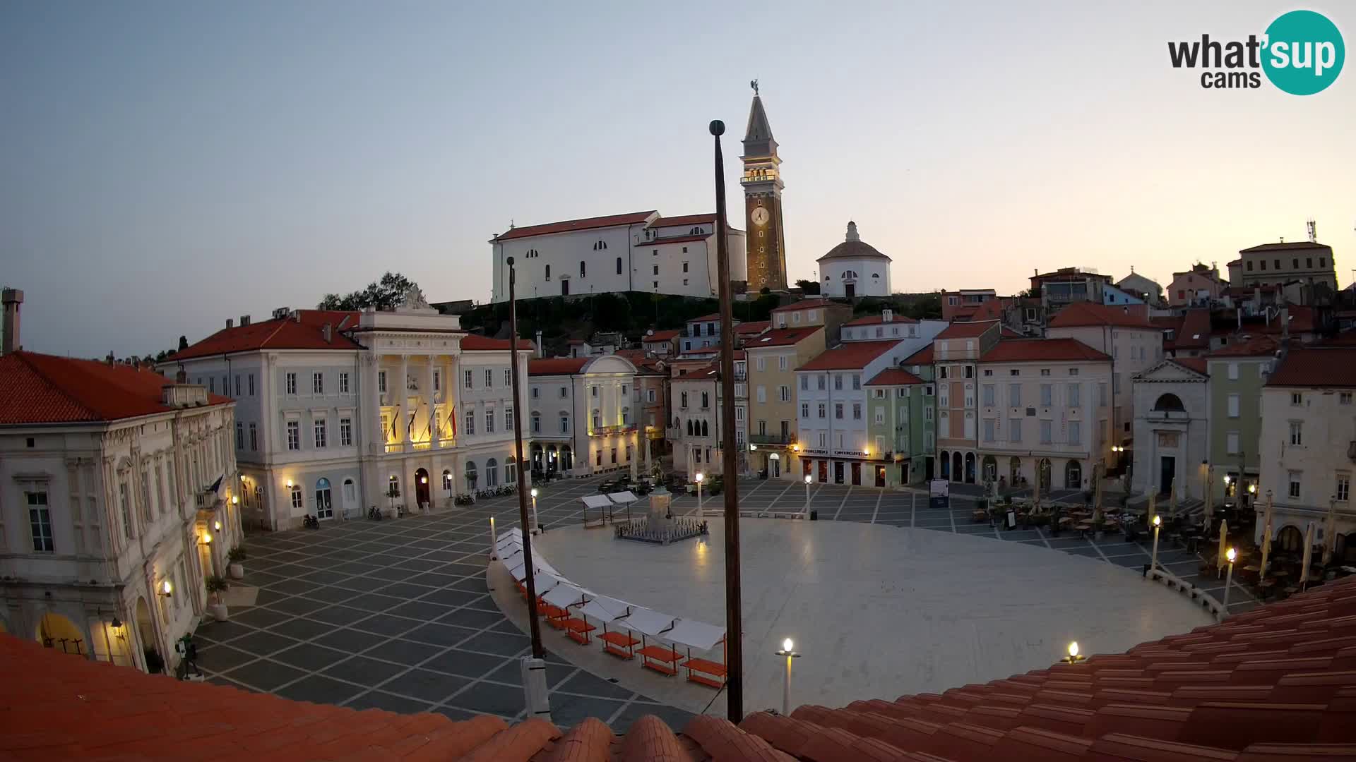 Live Webcam Piran – Tartiniplatz Panorama