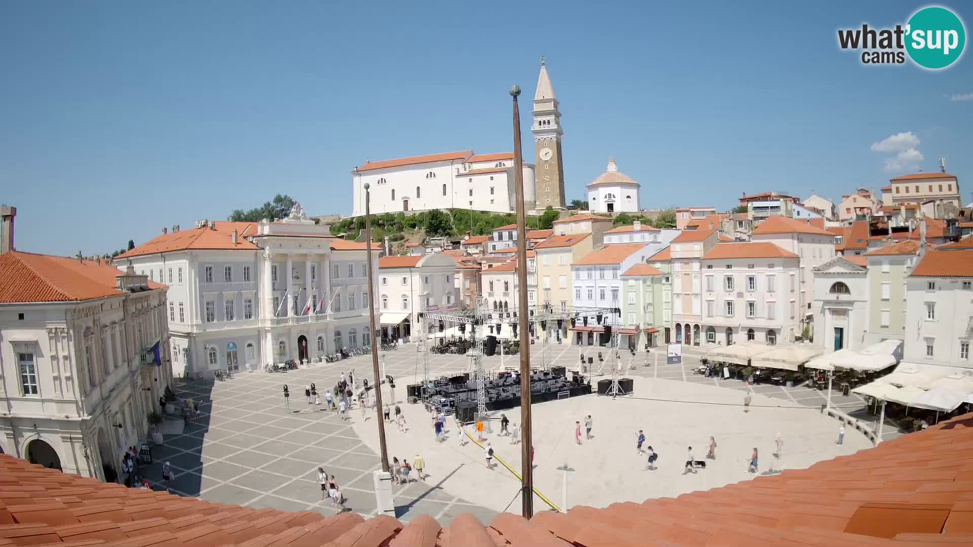 Webcam Plaza Tartini Piran – Vista en directo