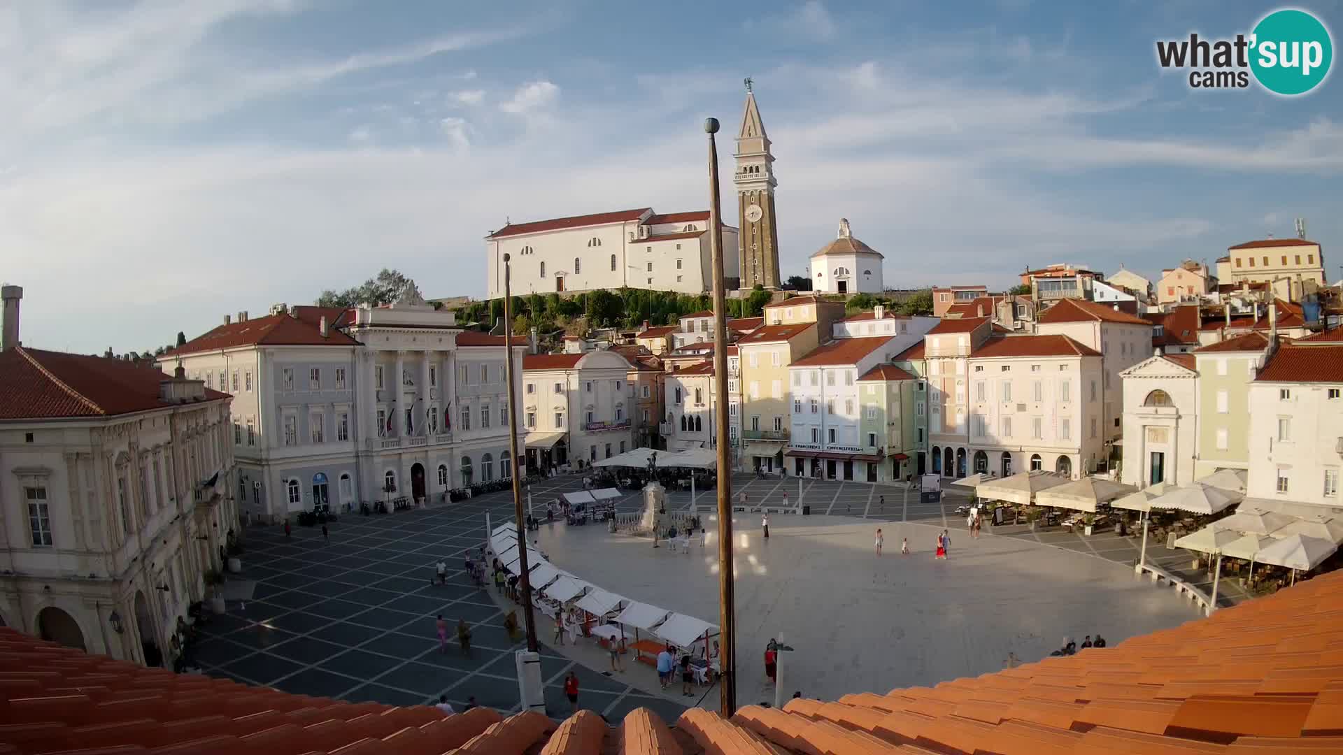 Web kamera Piran – pogled na Tartinijev trg uživo