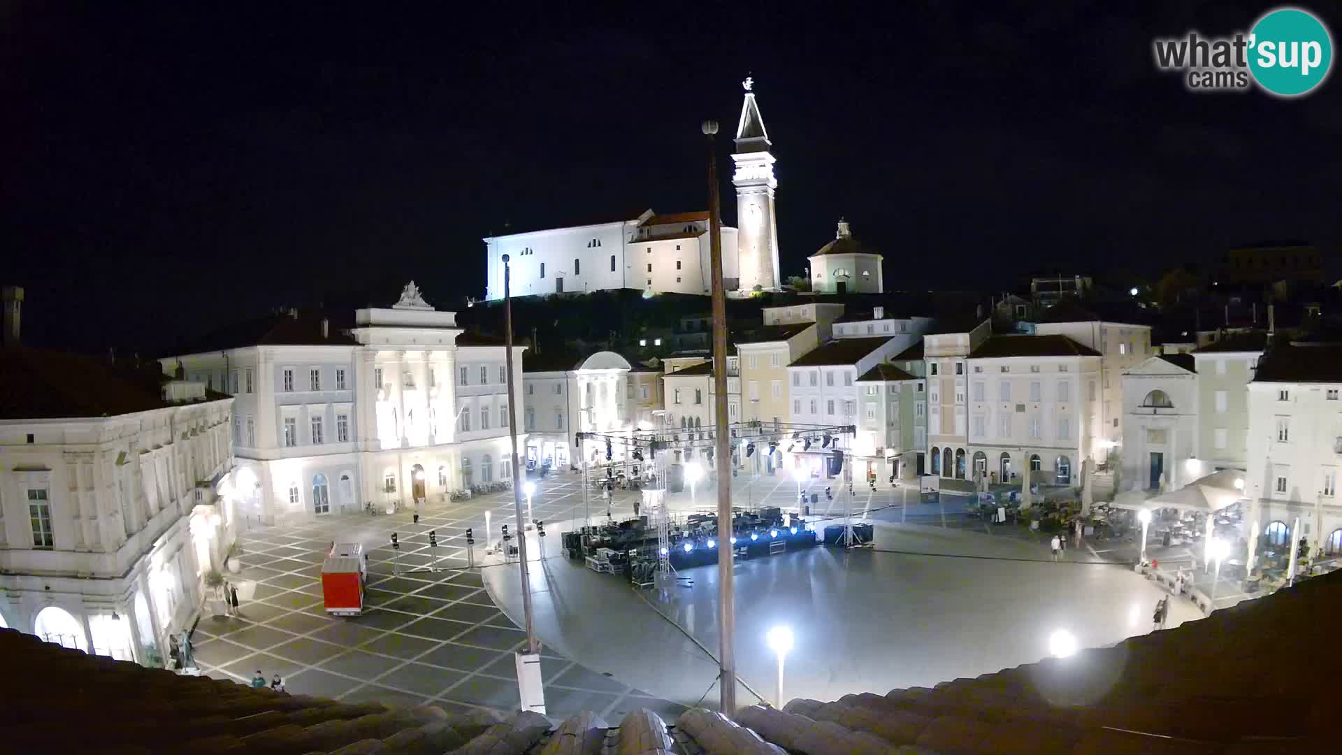 Webcam Plaza Tartini Piran – Vista en directo