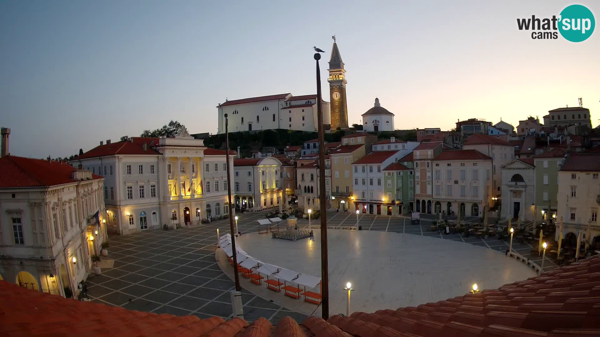 Webcam Pirano – Piazza Tartini in diretta
