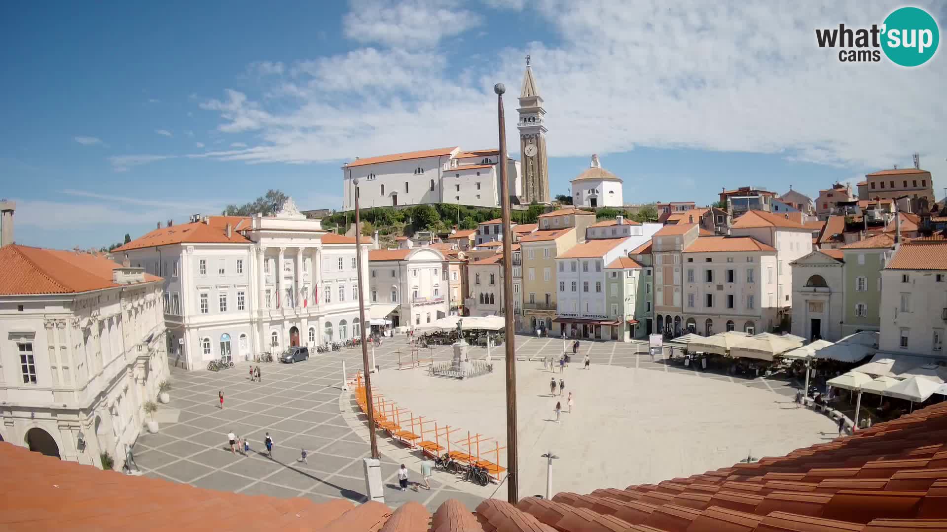 Webcam Place Tartini Piran – Vue en direct