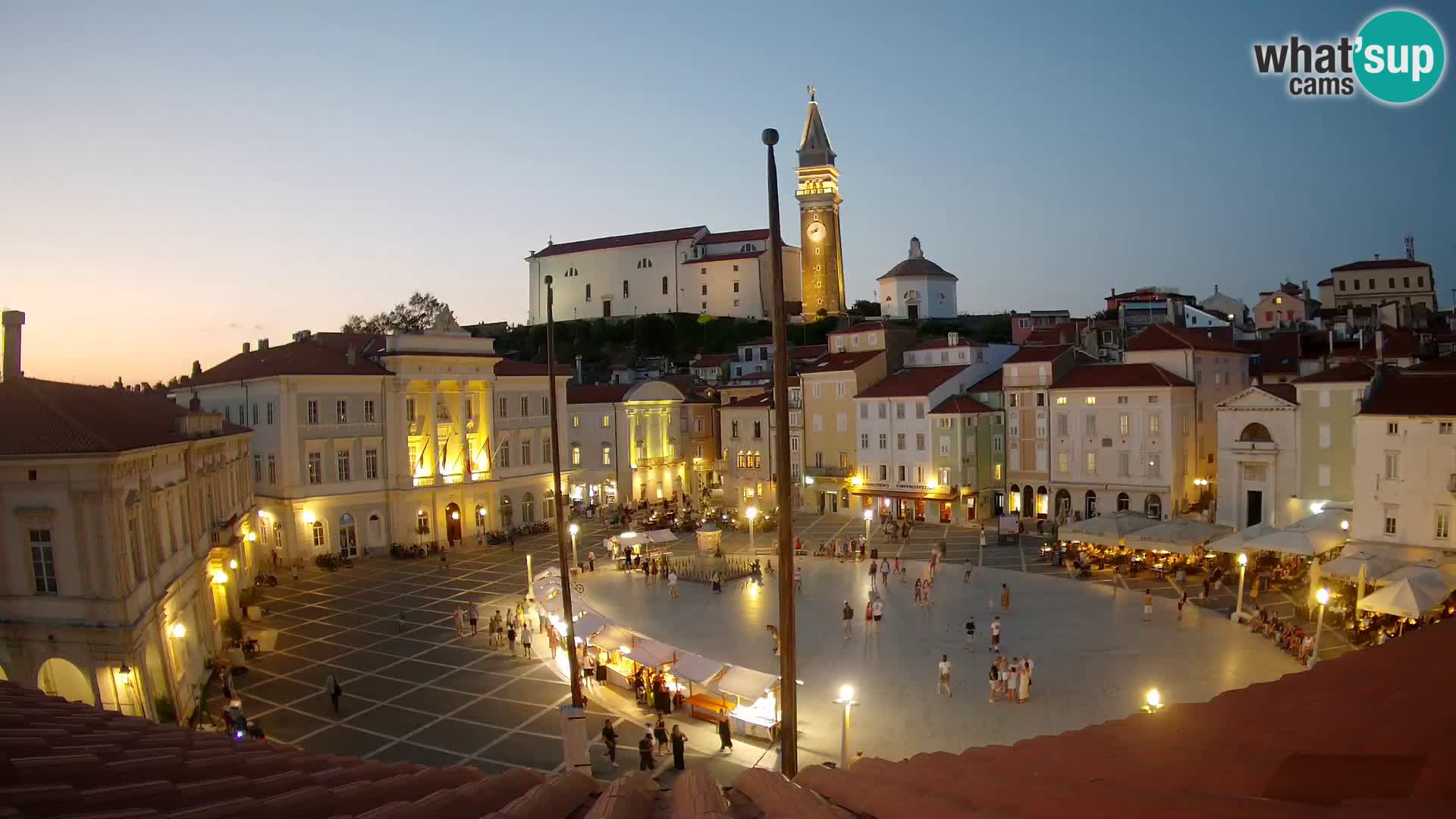 Live Webcam Piran – Tartiniplatz Panorama