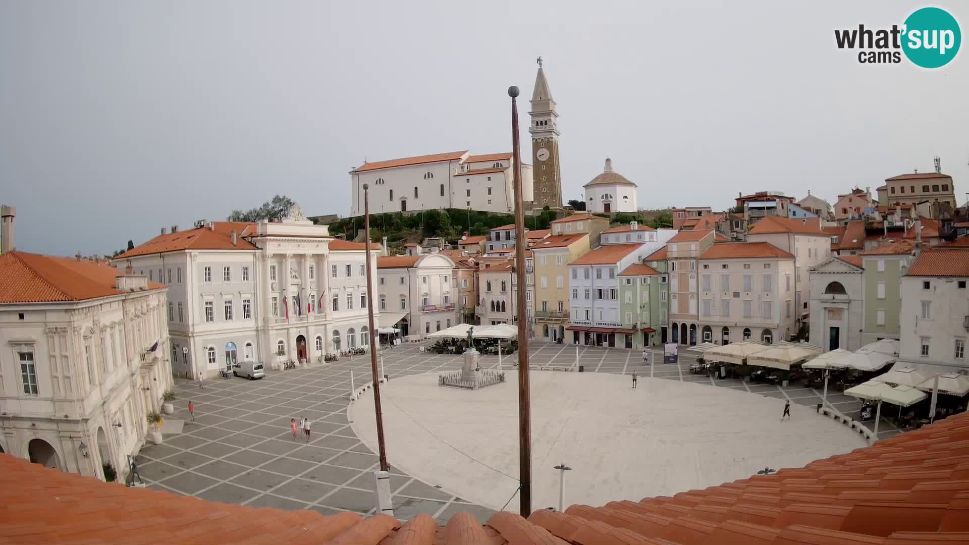 Web kamera Piran – pogled na Tartinijev trg uživo