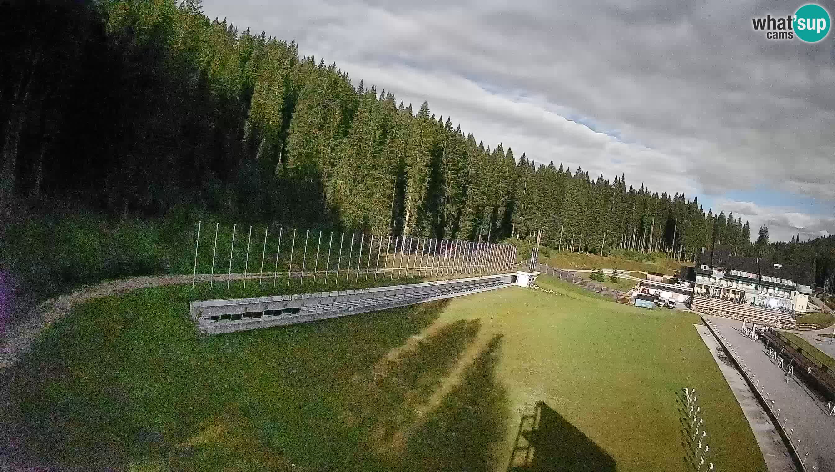 Spletna kamera Pokljuka – Biatlonski stadion Rudno Polje