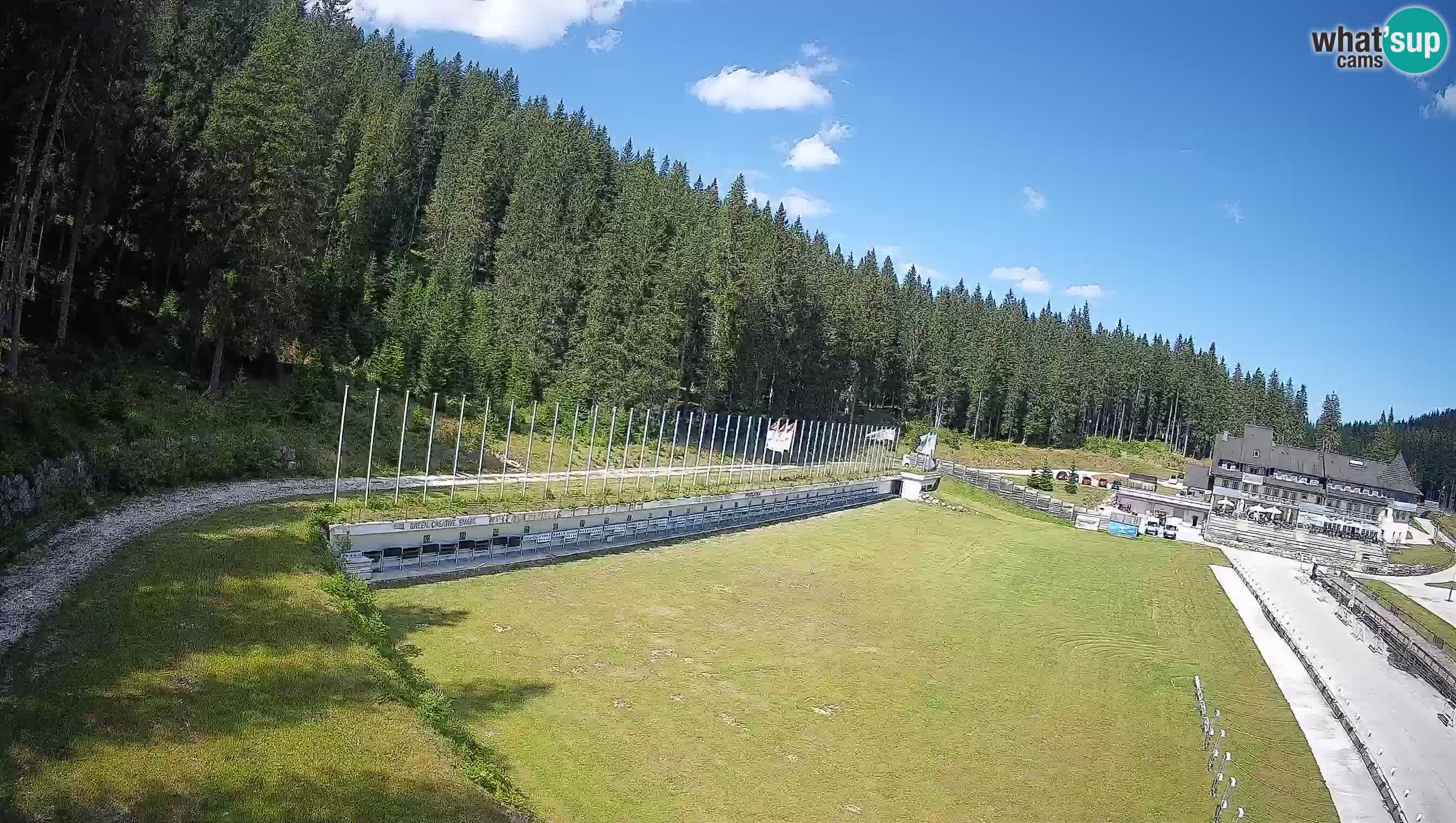 Web kamera Pokljuka – Biatlonski stadion Rudno Polje
