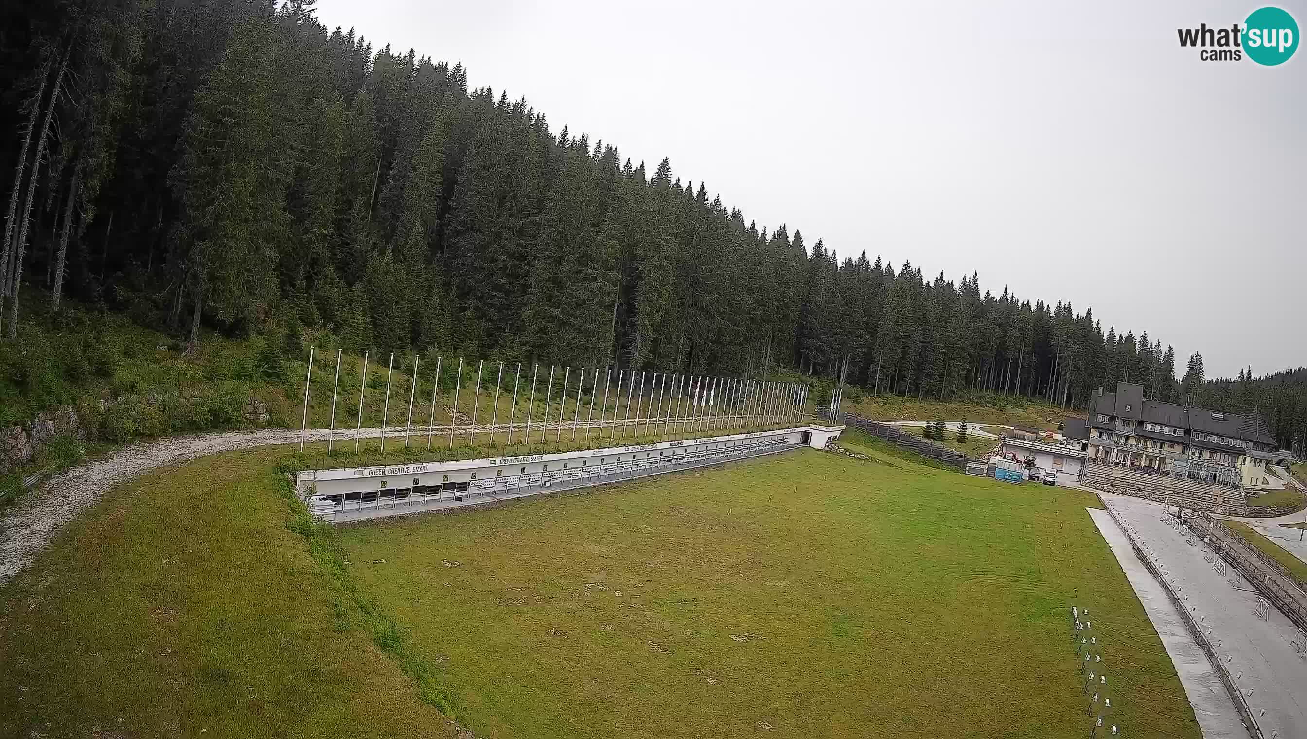 Web kamera Pokljuka – Biatlonski stadion Rudno Polje