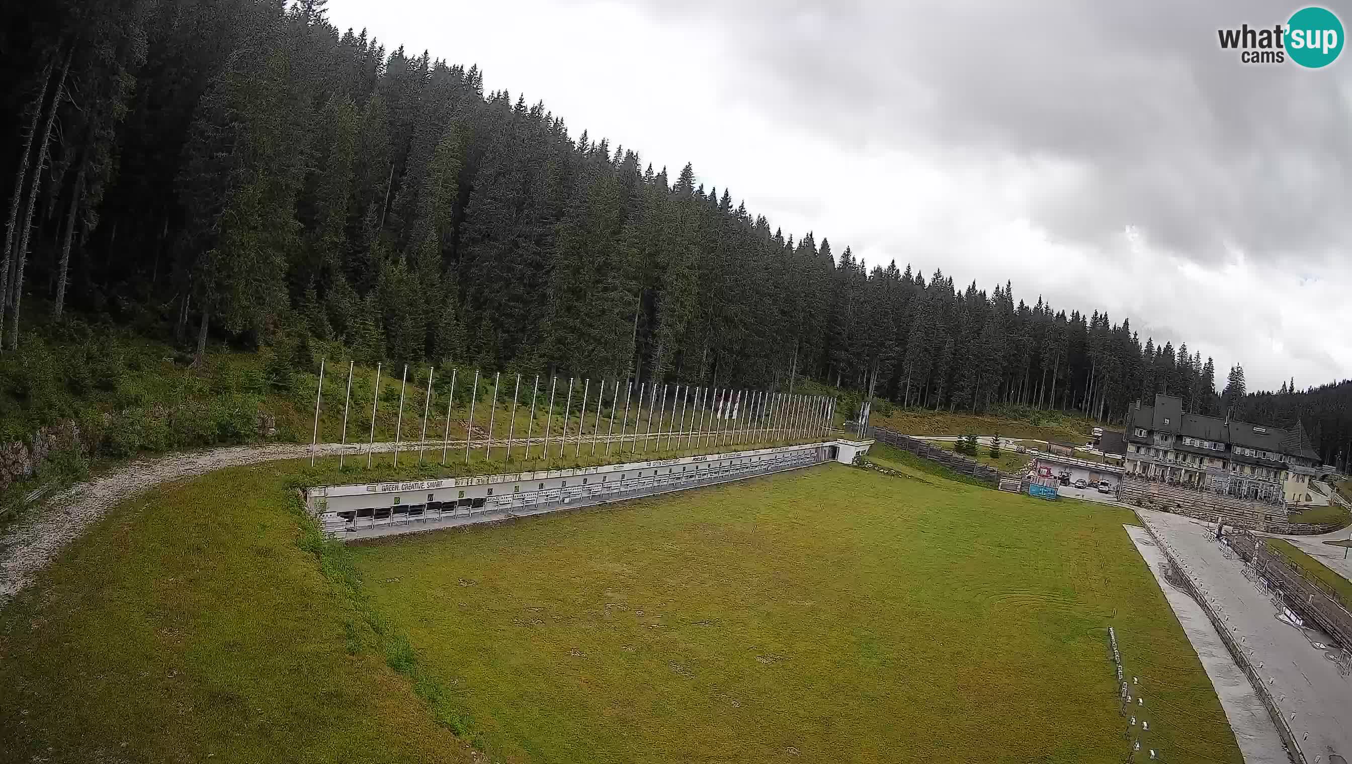 Spletna kamera Pokljuka – Biatlonski stadion Rudno Polje
