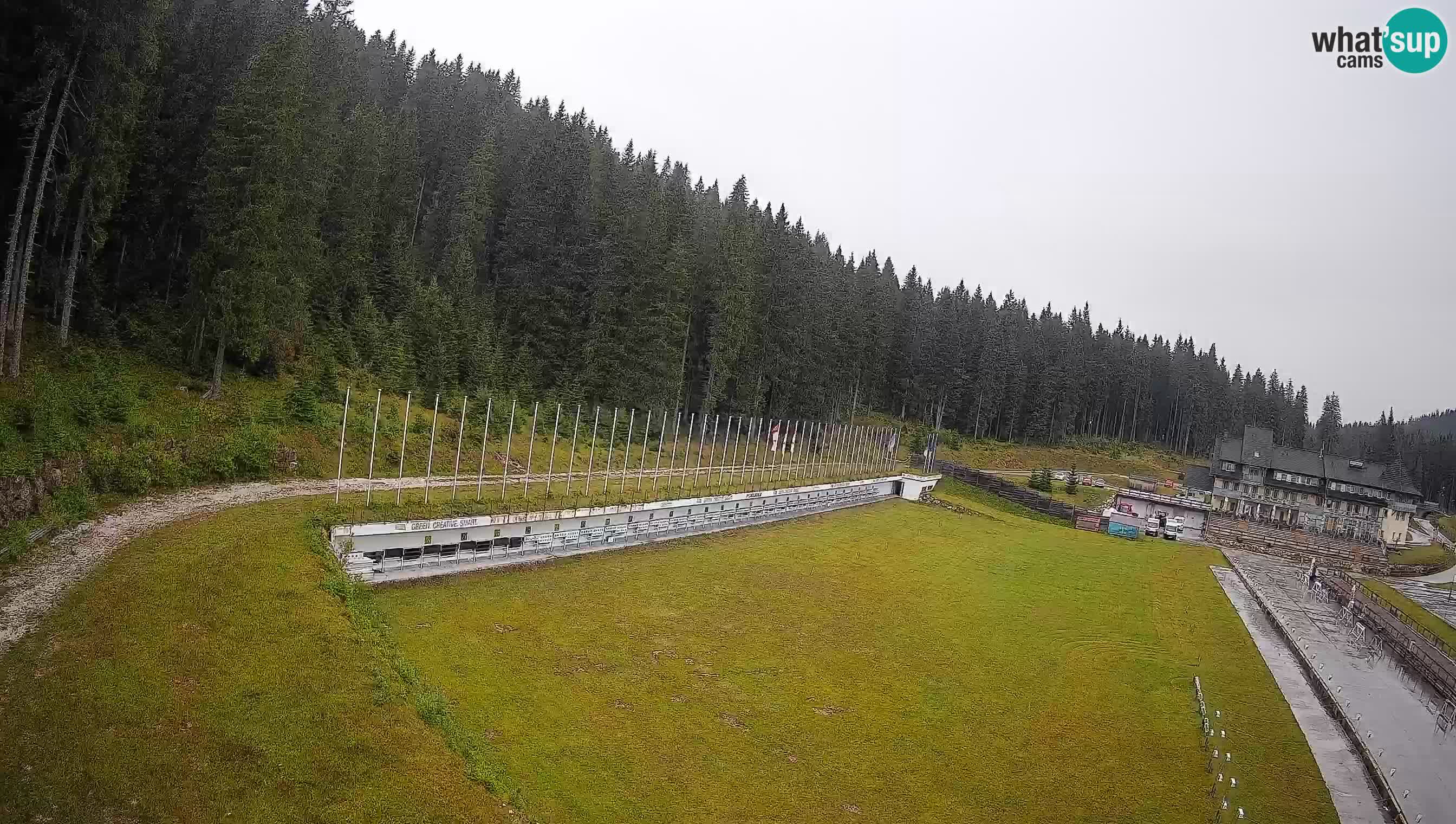 Spletna kamera Pokljuka – Biatlonski stadion Rudno Polje