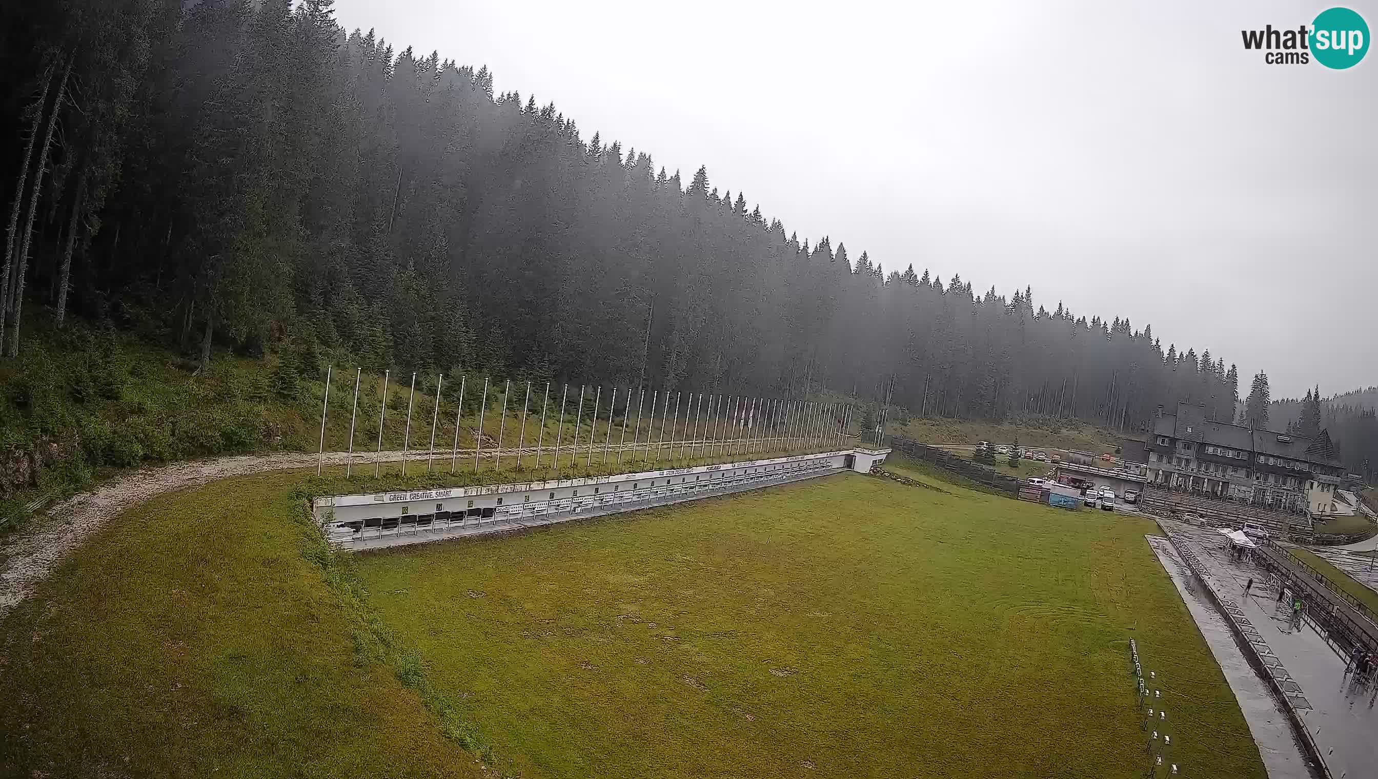 Web kamera Pokljuka – Biatlonski stadion Rudno Polje