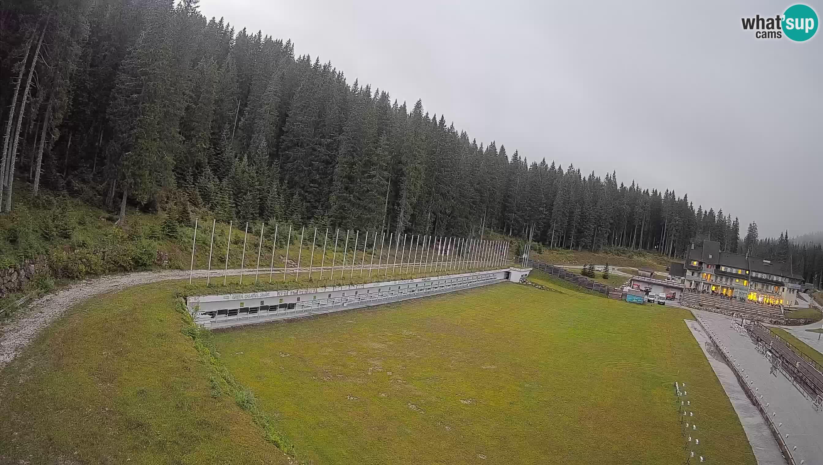 Web kamera Pokljuka – Biatlonski stadion Rudno Polje