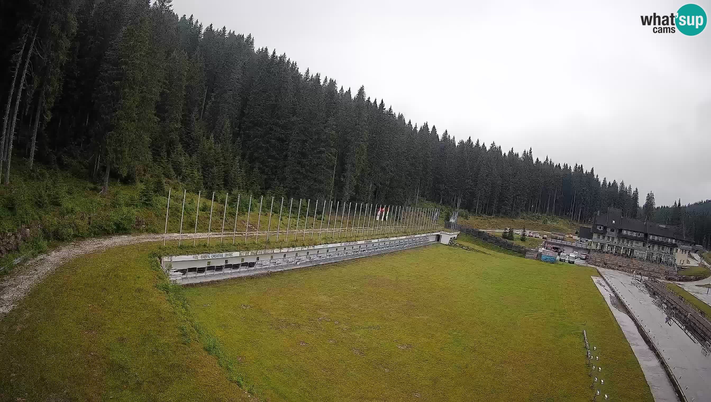 Spletna kamera Pokljuka – Biatlonski stadion Rudno Polje
