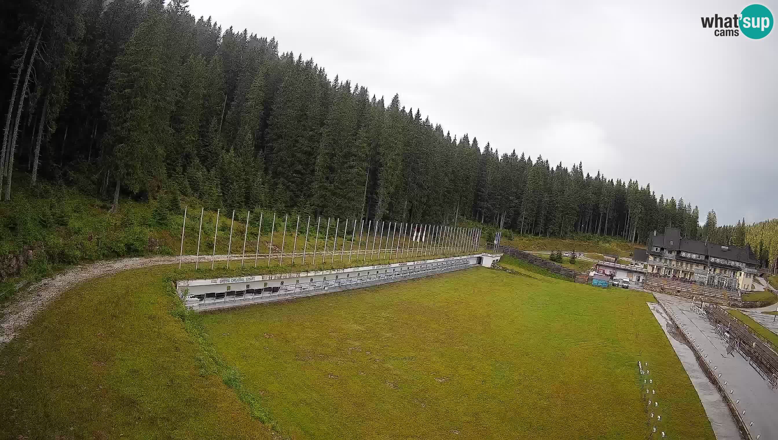 Spletna kamera Pokljuka – Biatlonski stadion Rudno Polje