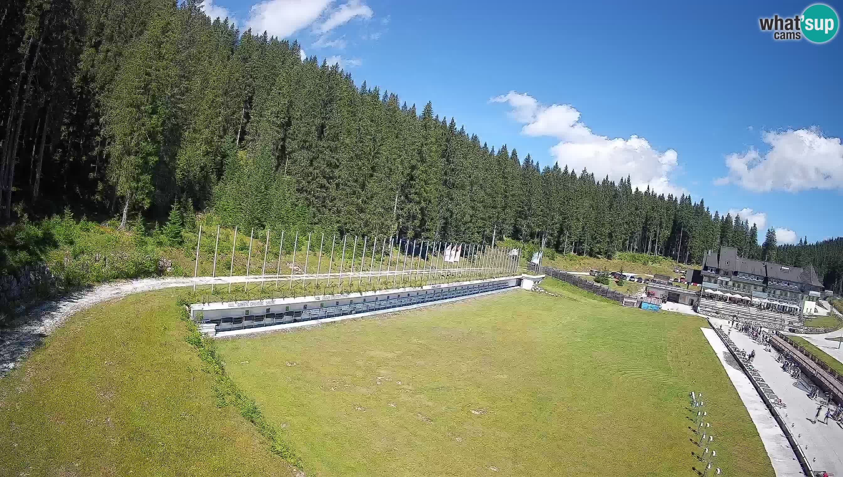 Spletna kamera Pokljuka – Biatlonski stadion Rudno Polje
