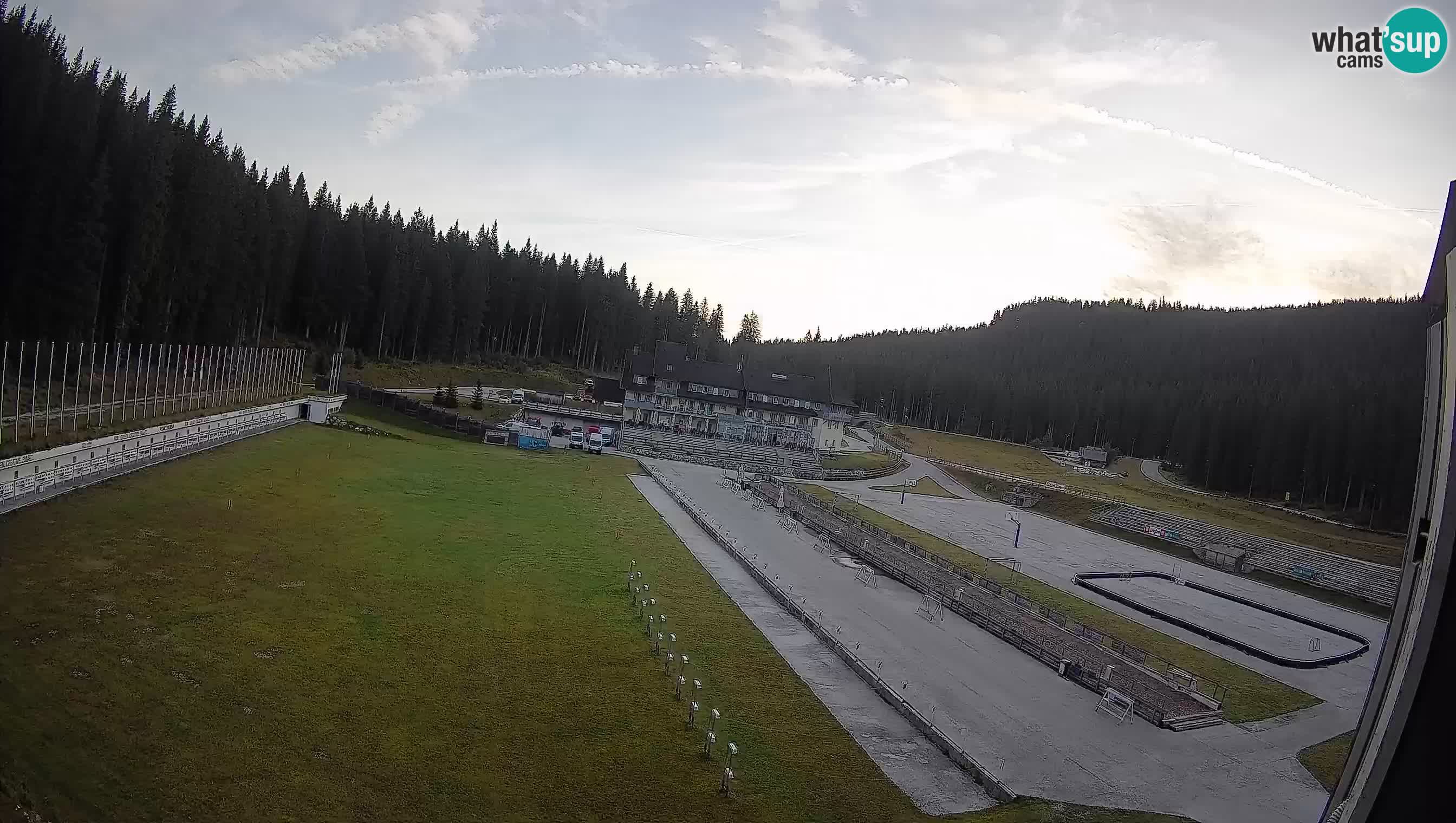 Spletna kamera Pokljuka – Biatlonski stadion Rudno Polje