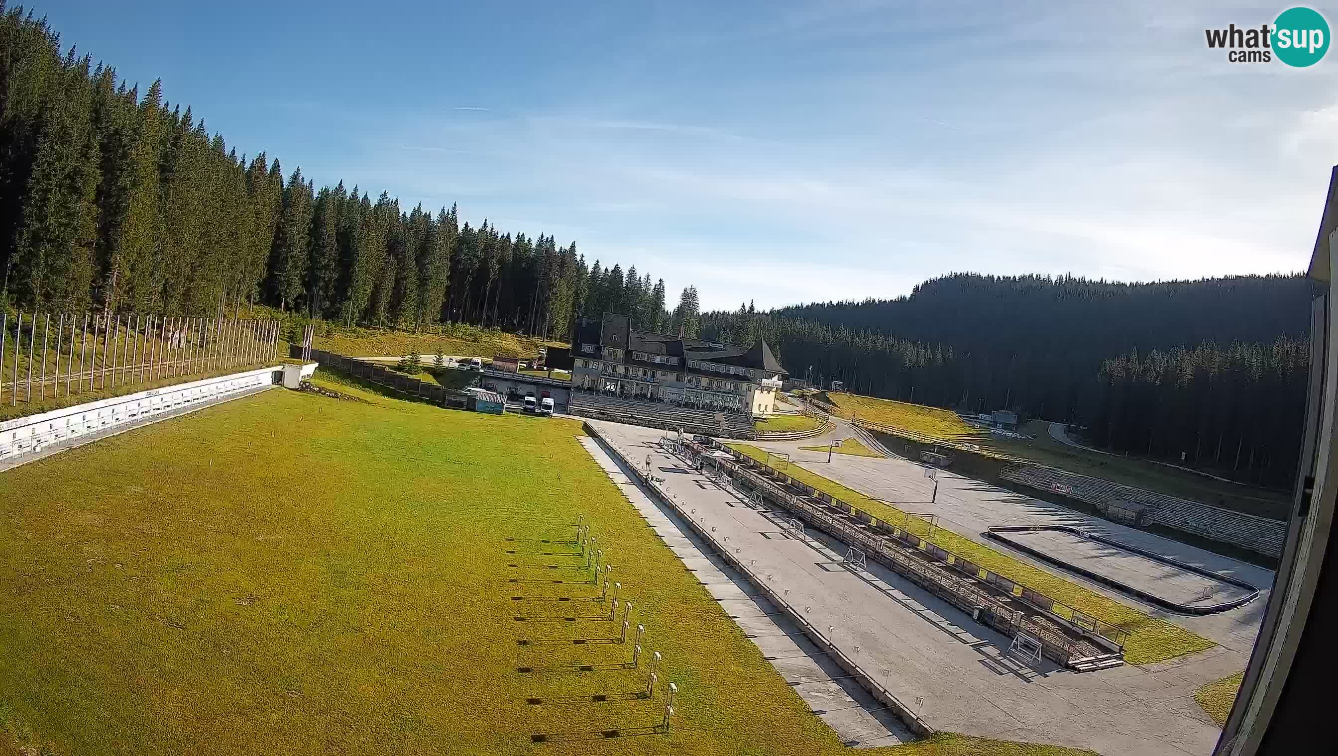 Spletna kamera Pokljuka – Biatlonski stadion Rudno Polje