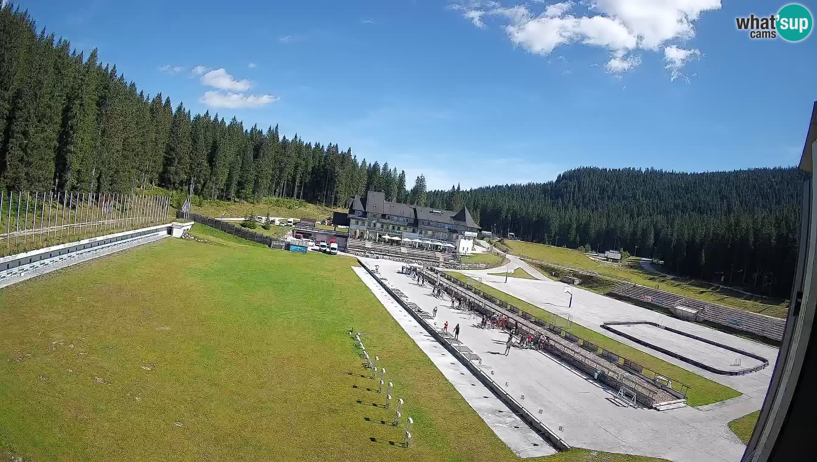 Spletna kamera Pokljuka – Biatlonski stadion Rudno Polje