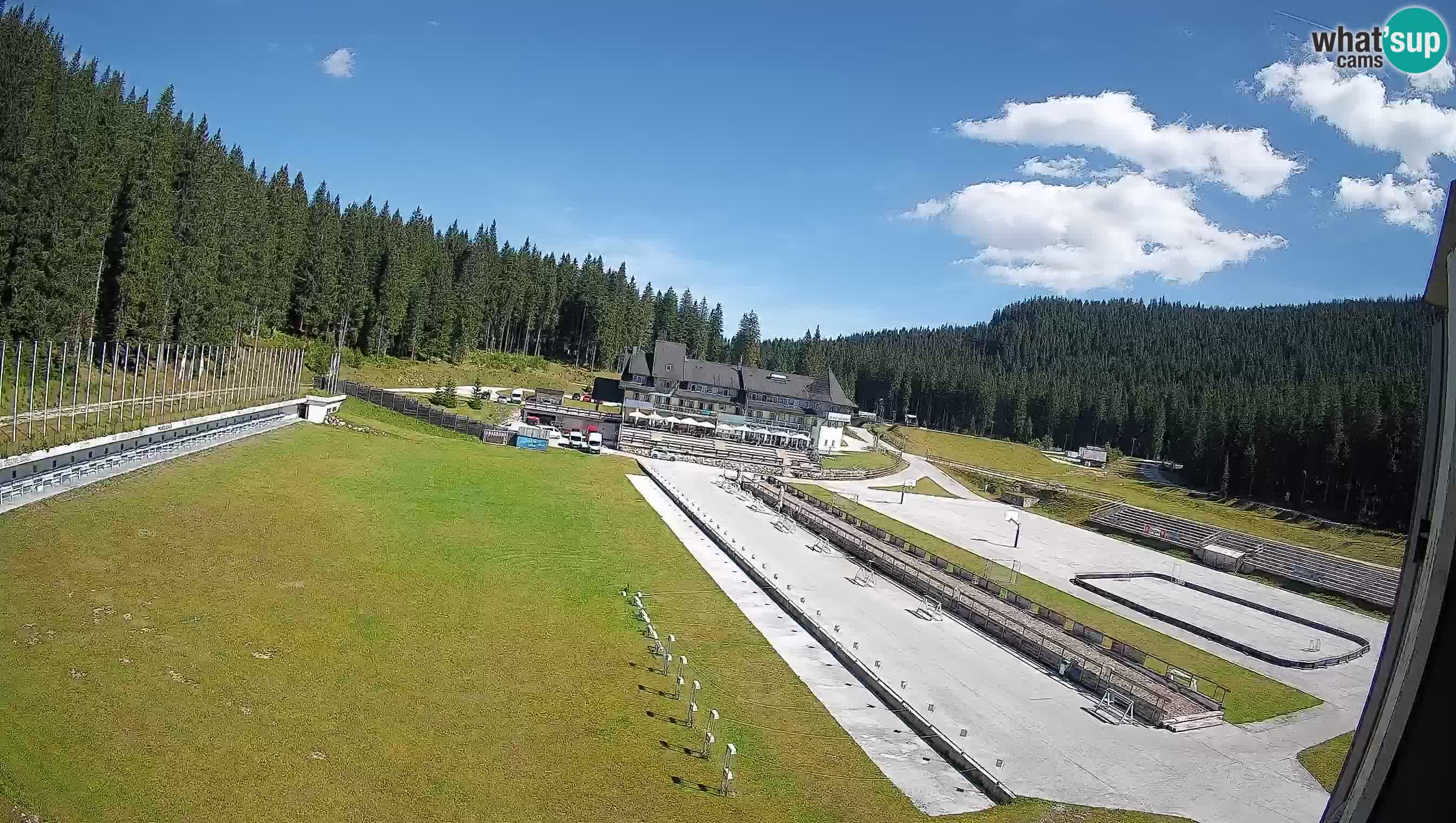 Spletna kamera Pokljuka – Biatlonski stadion Rudno Polje