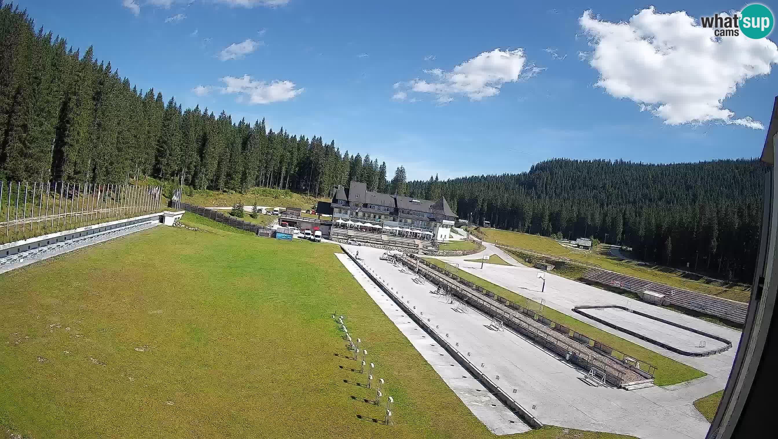 Spletna kamera Pokljuka – Biatlonski stadion Rudno Polje