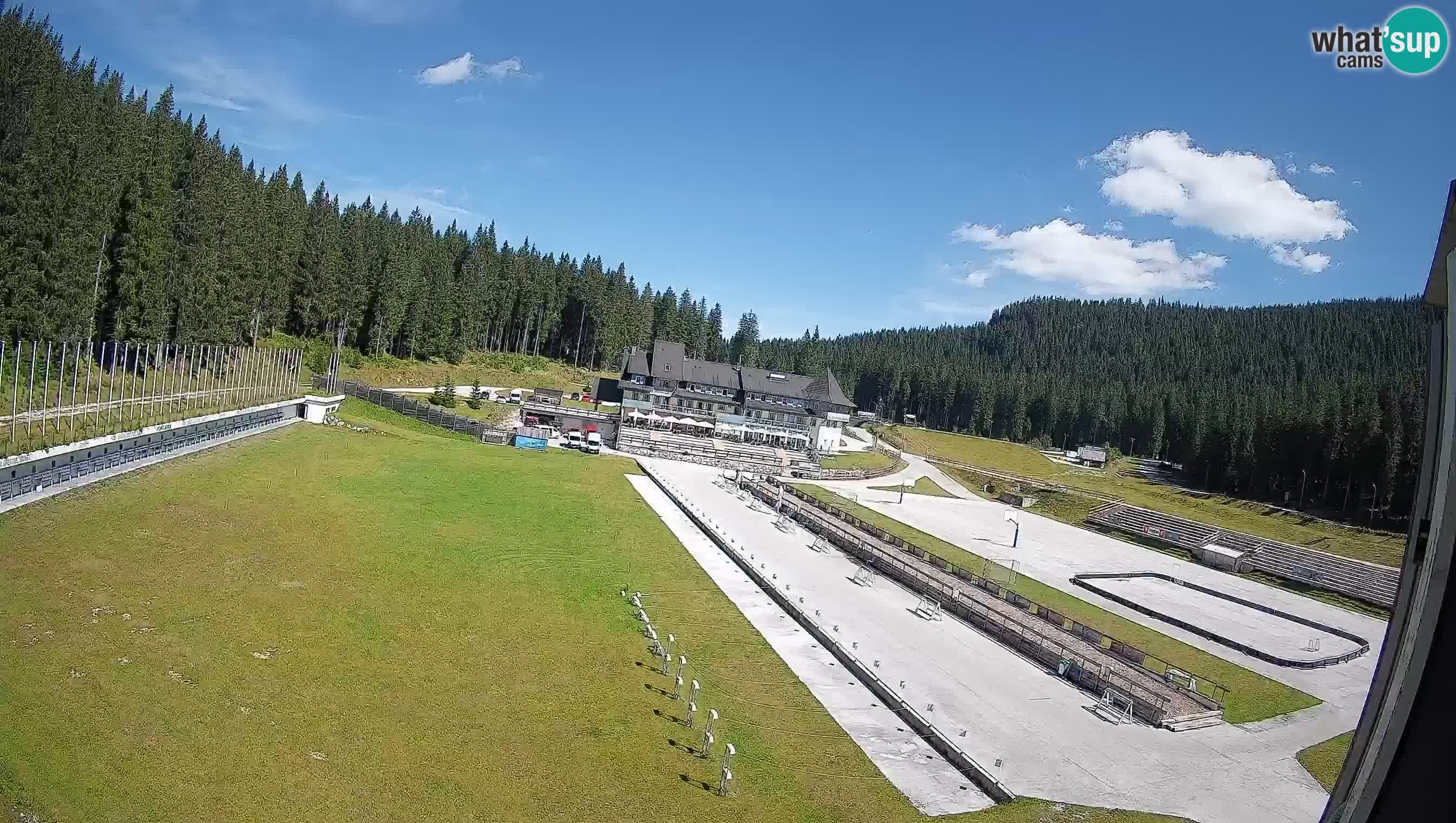 Spletna kamera Pokljuka – Biatlonski stadion Rudno Polje
