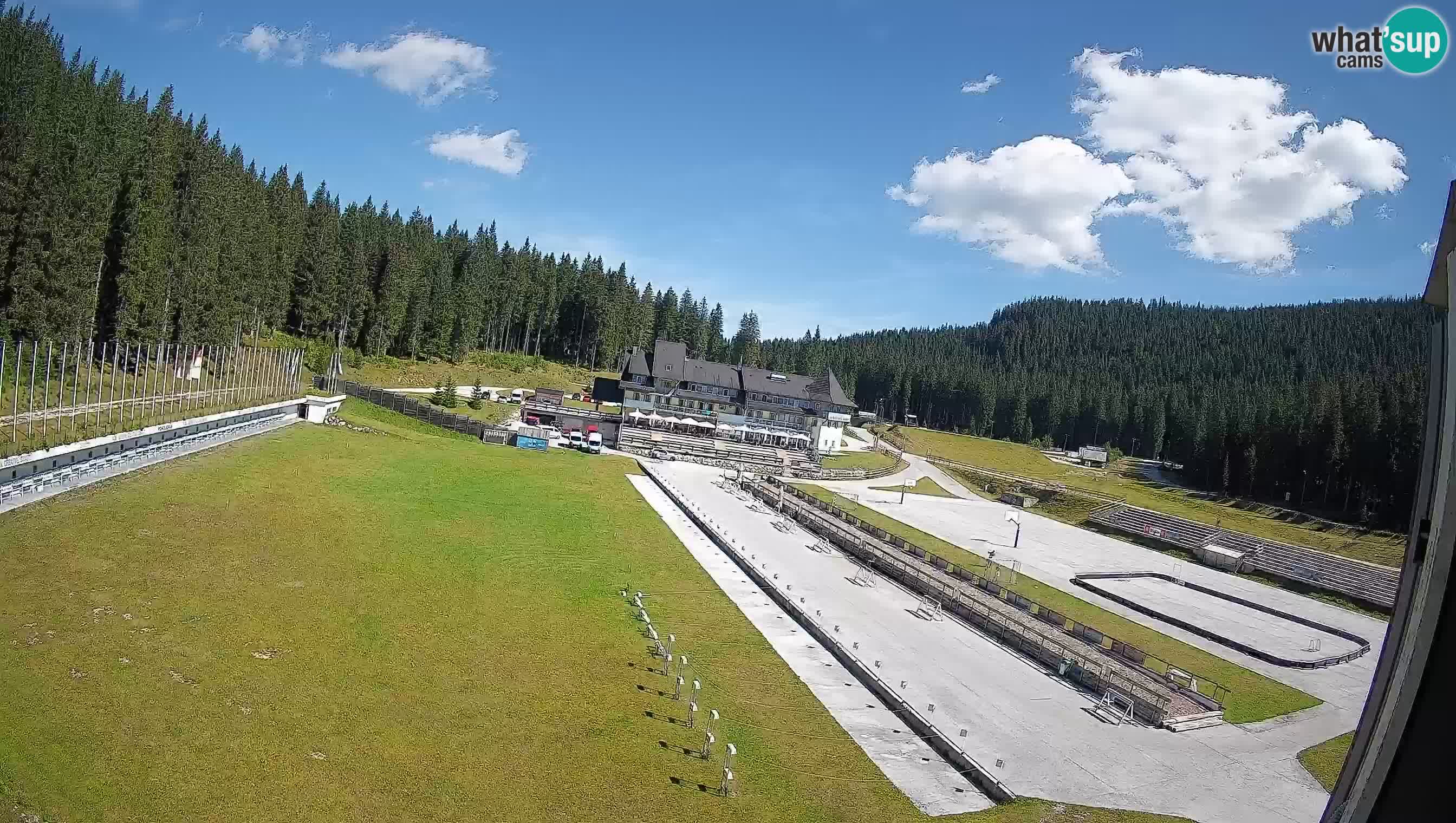 Web kamera Pokljuka – Biatlonski stadion Rudno Polje