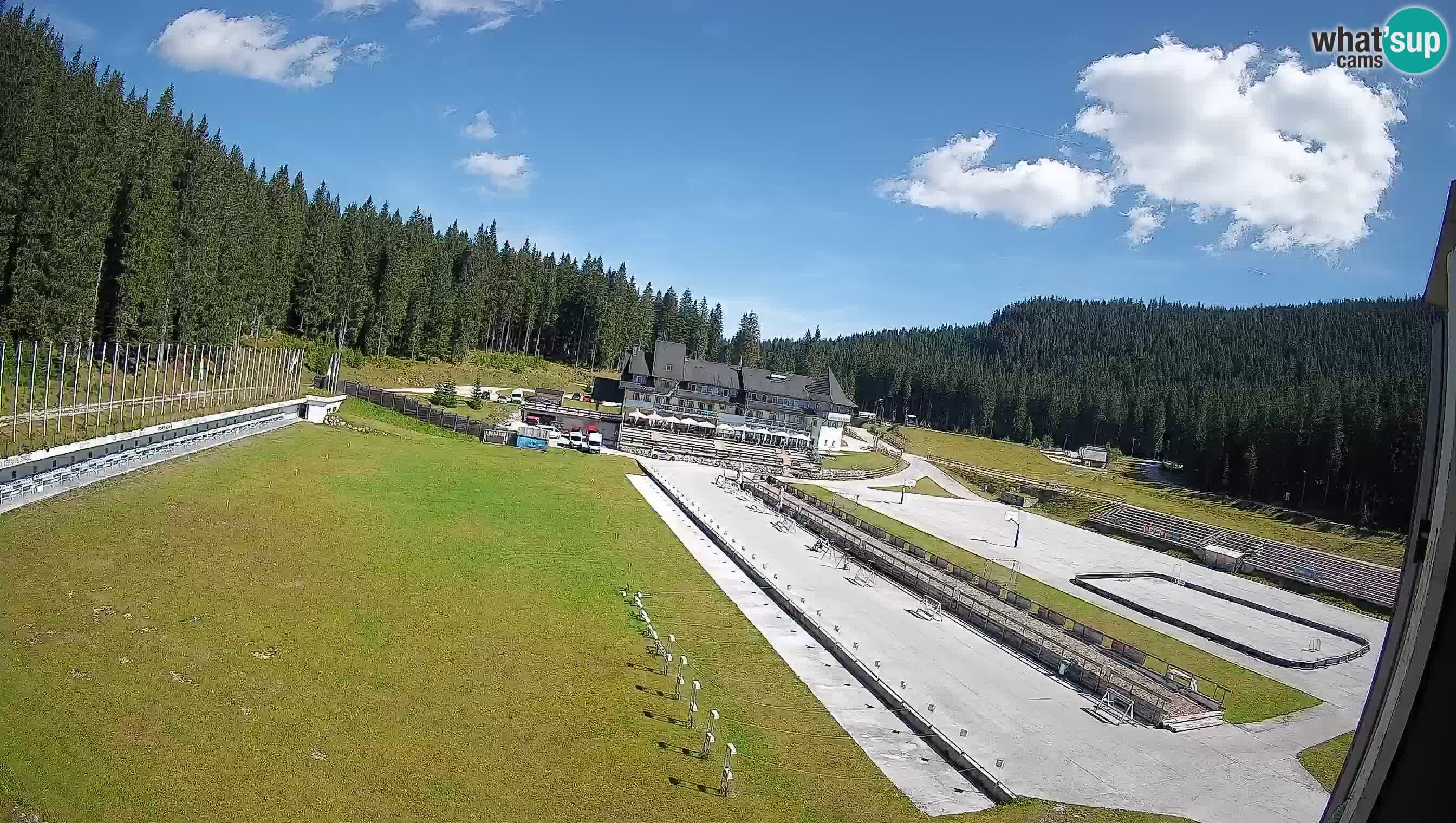 Web kamera Pokljuka – Biatlonski stadion Rudno Polje