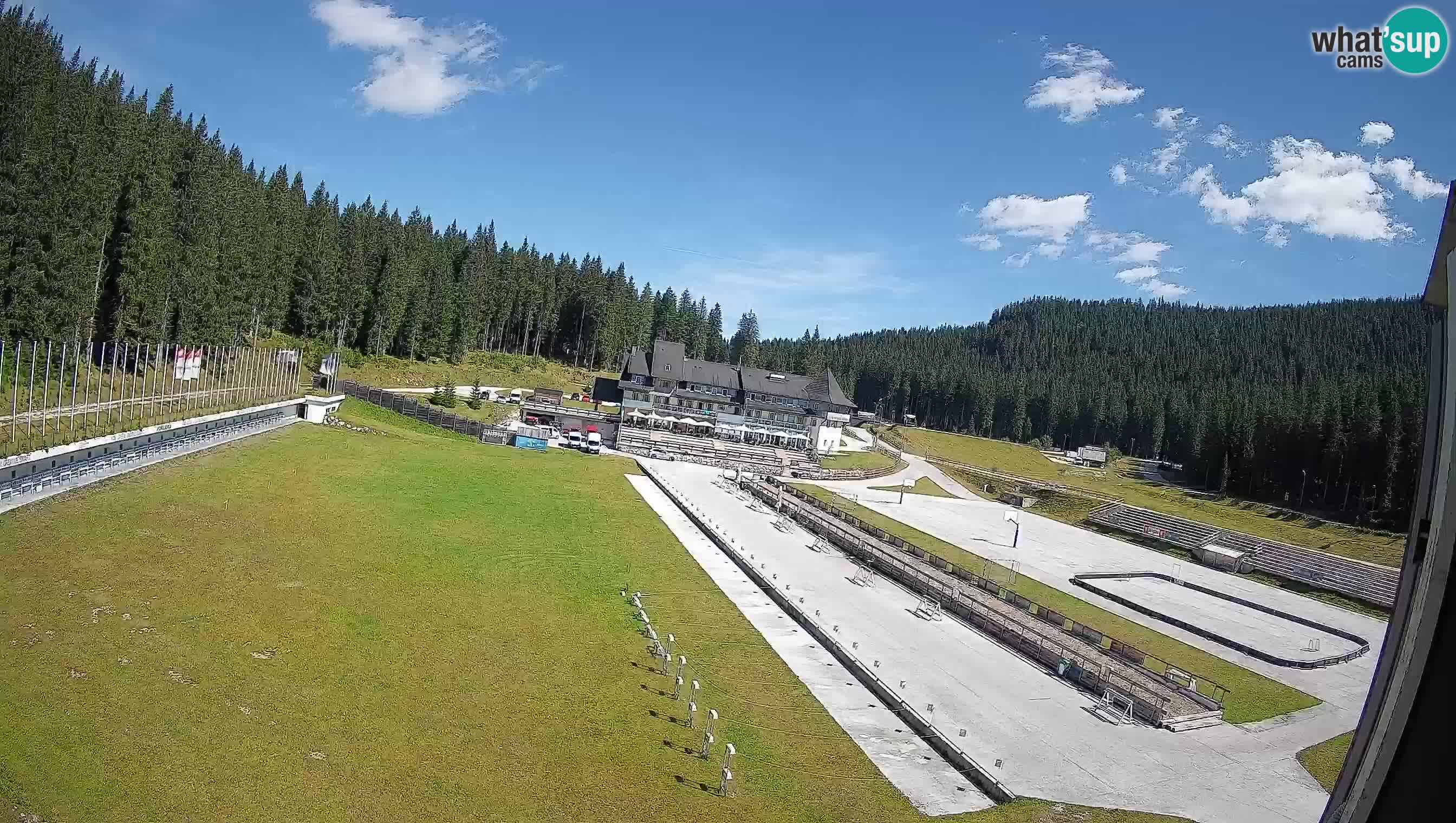 Web kamera Pokljuka – Biatlonski stadion Rudno Polje