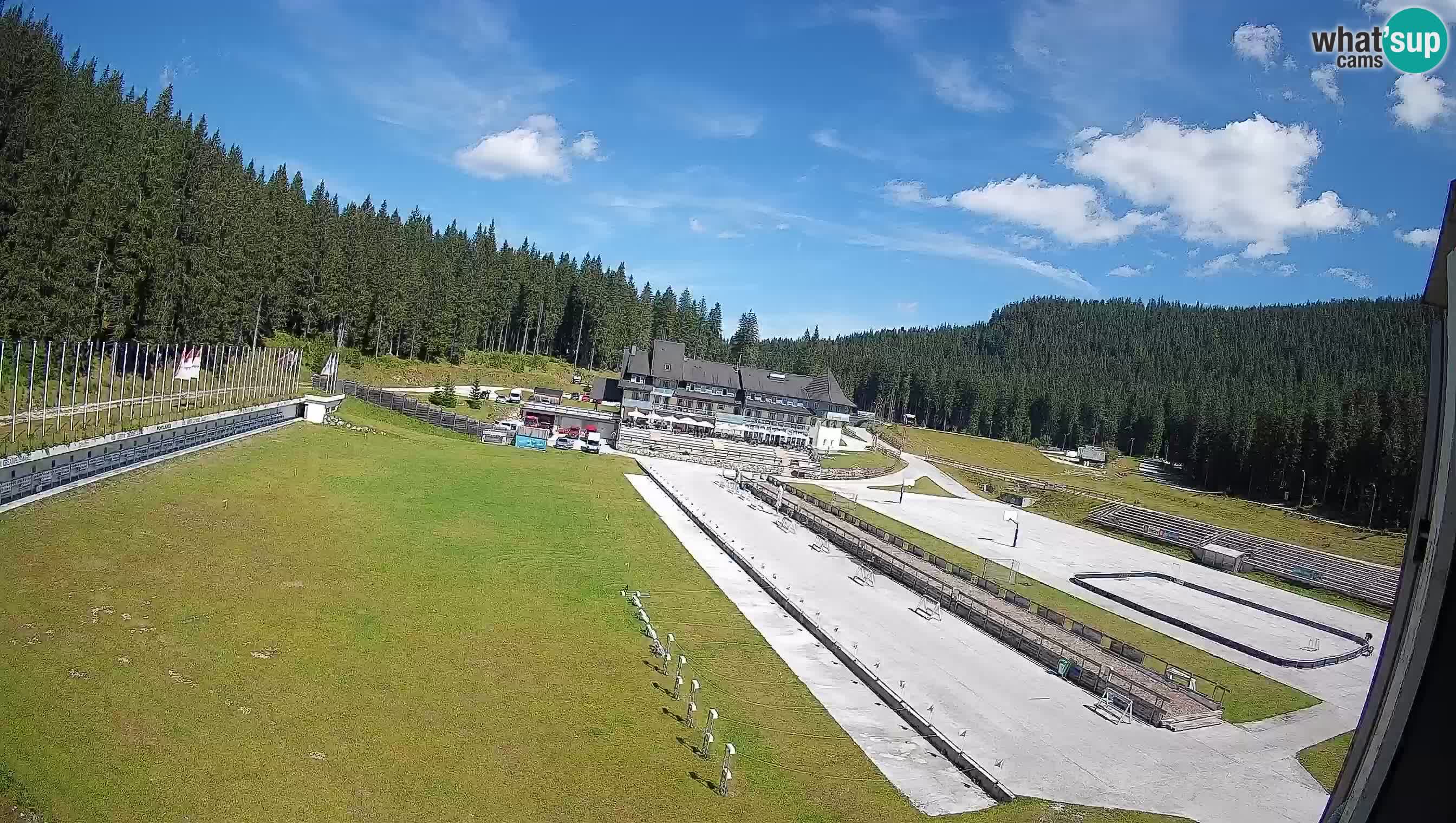 Spletna kamera Pokljuka – Biatlonski stadion Rudno Polje