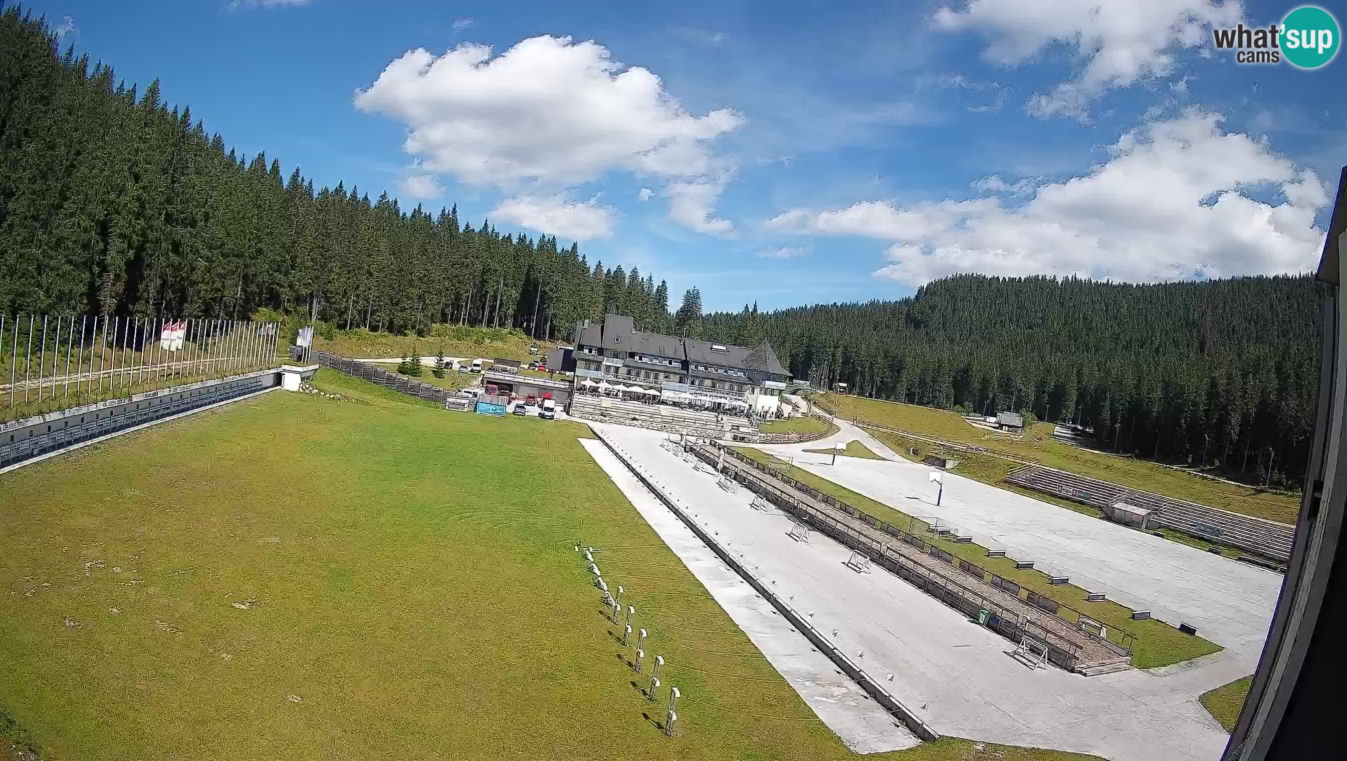 Spletna kamera Pokljuka – Biatlonski stadion Rudno Polje