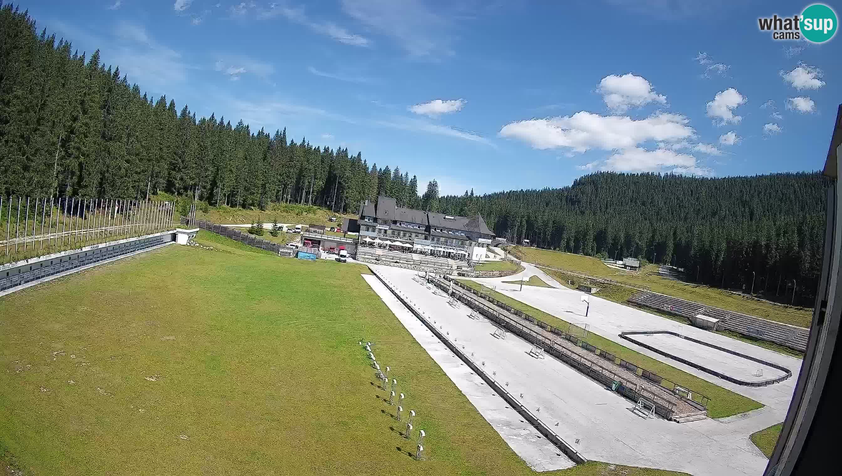 Spletna kamera Pokljuka – Biatlonski stadion Rudno Polje