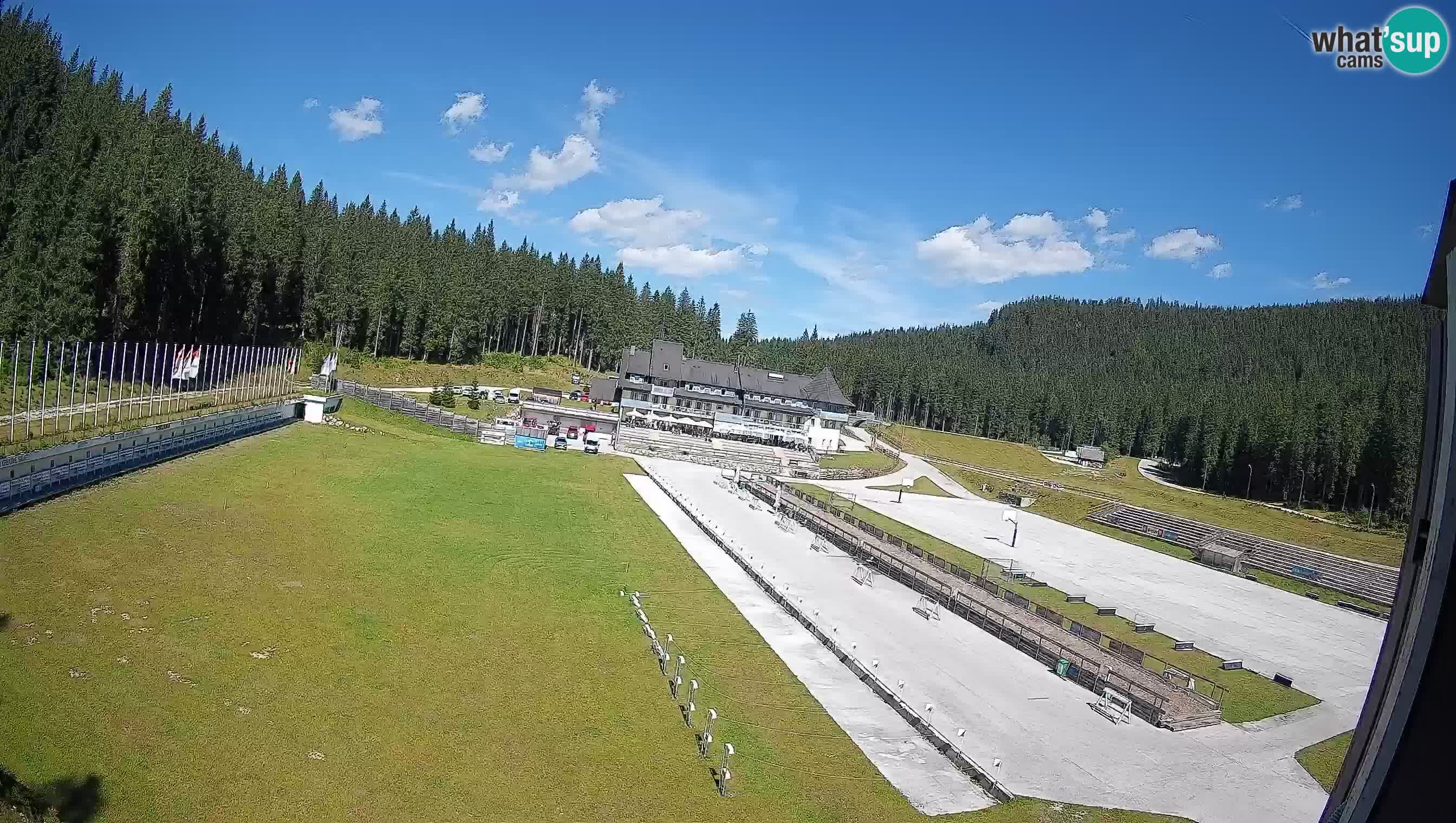 Spletna kamera Pokljuka – Biatlonski stadion Rudno Polje