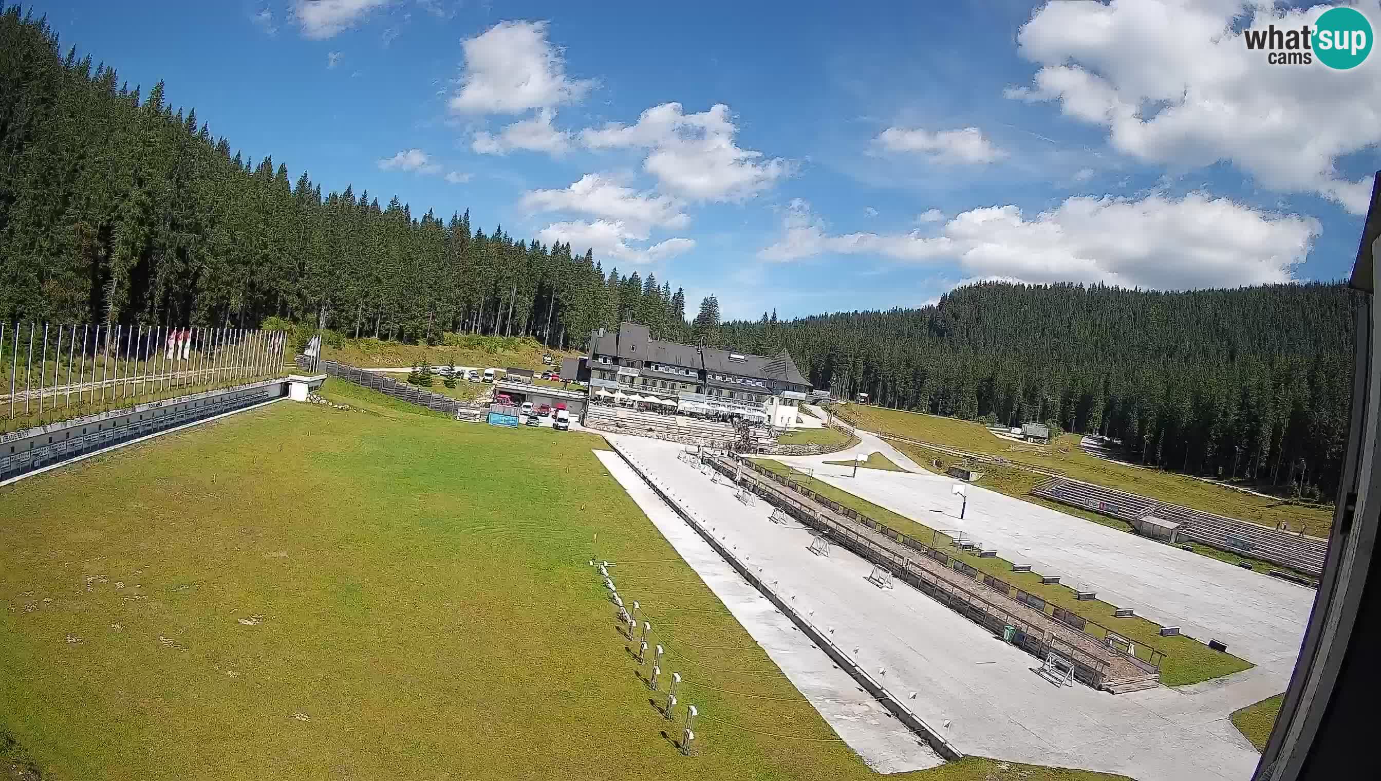 Spletna kamera Pokljuka – Biatlonski stadion Rudno Polje