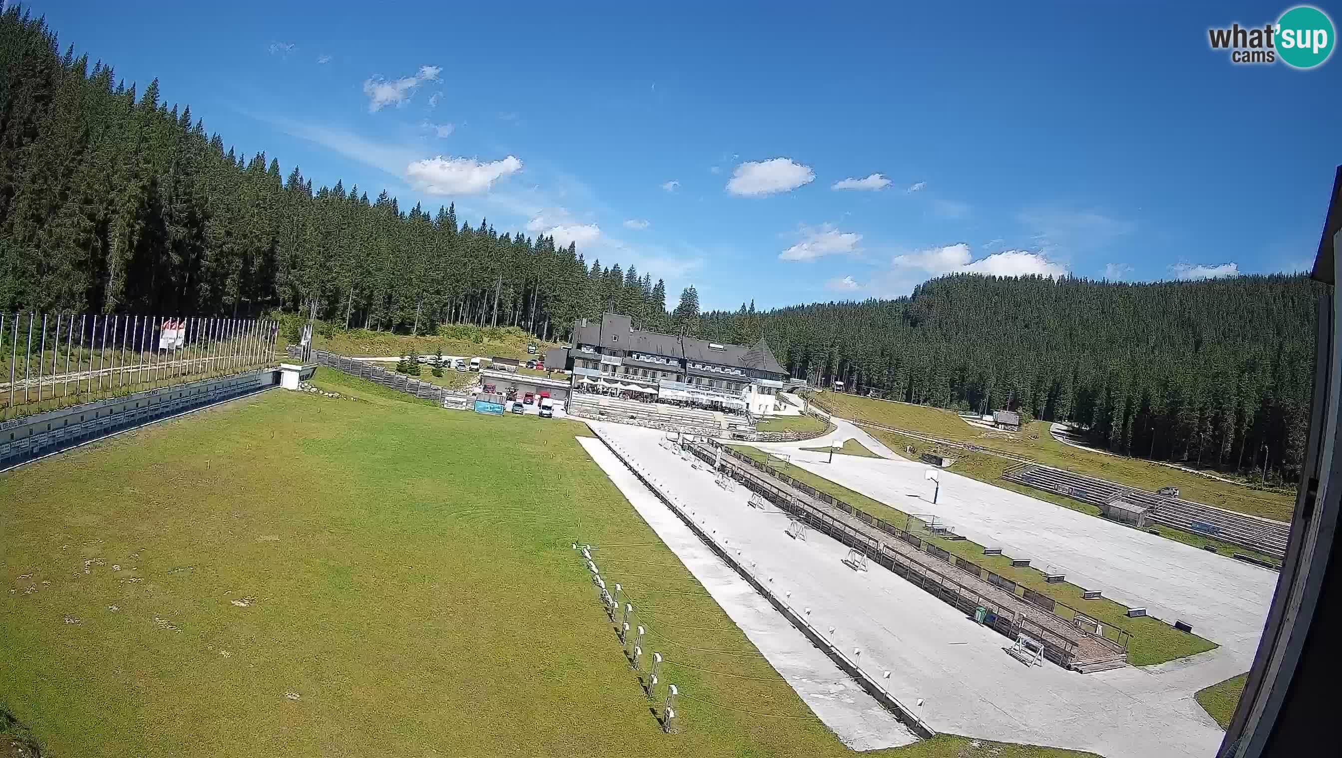 Spletna kamera Pokljuka – Biatlonski stadion Rudno Polje